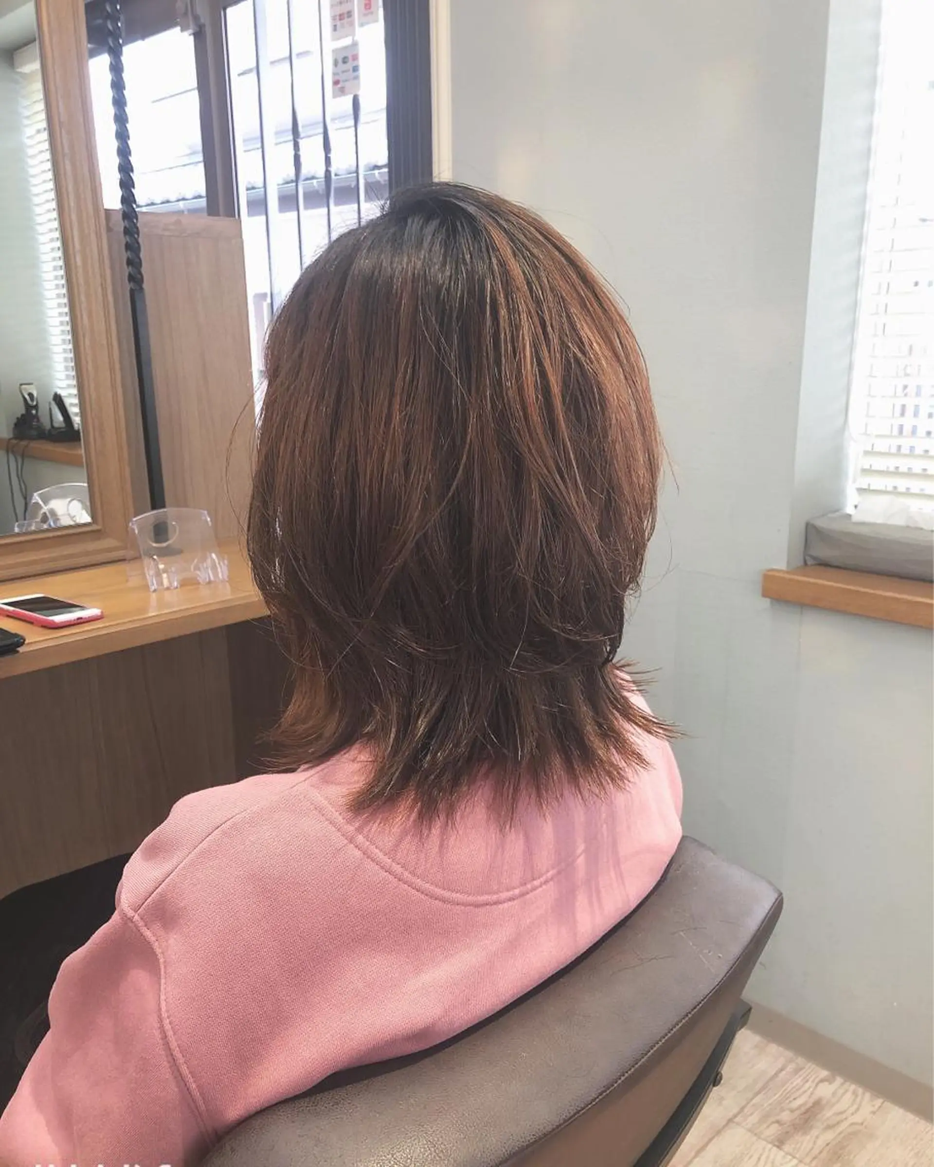 ミディアム レイヤーカット 平野 沙織のヘアスタイル