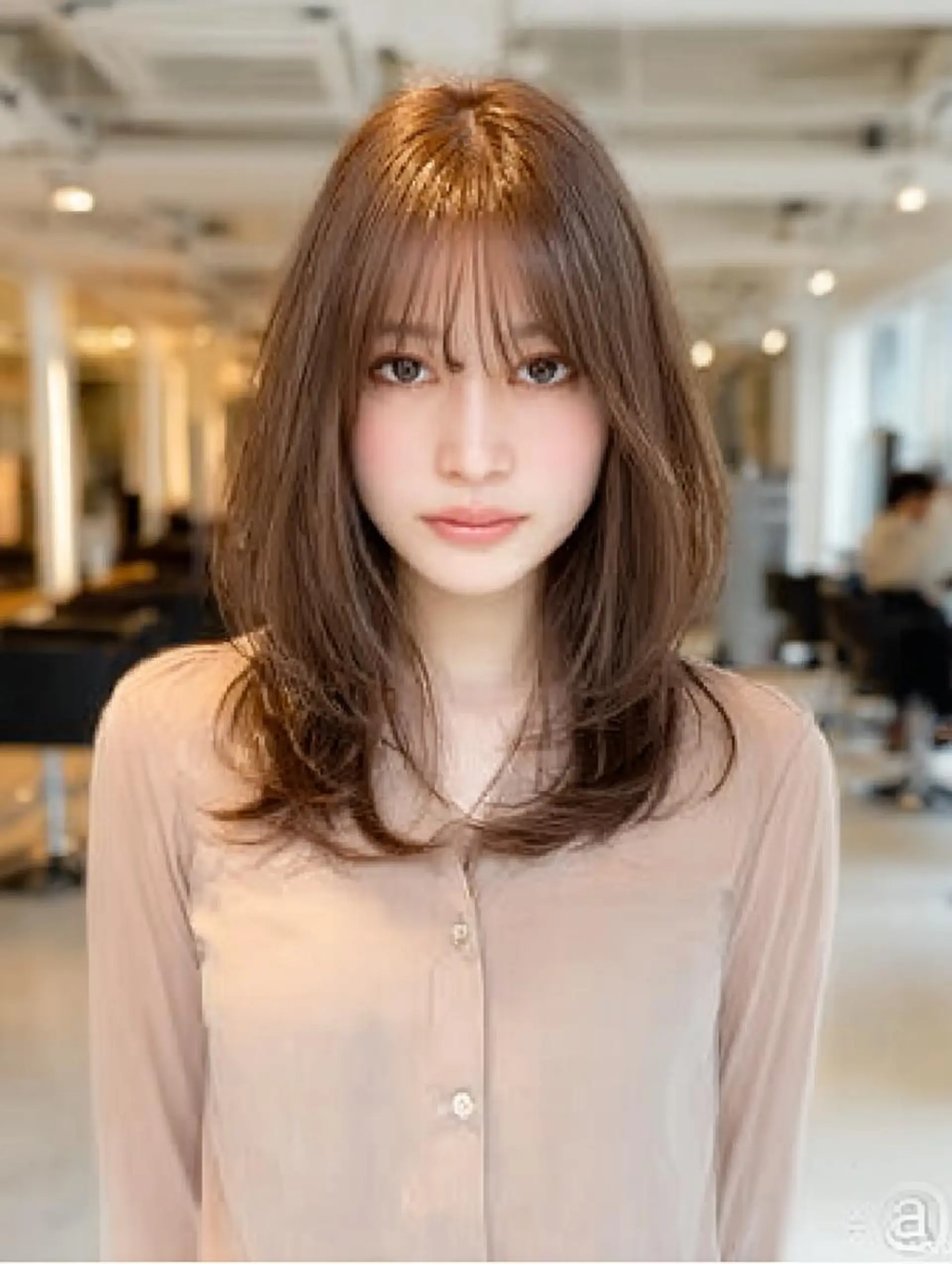 セミロング ハッシュカット 髪質改善 レイヤーカット 縮毛矯正 トリートメント カット ヘアカラー トリートメント 生艶髪&レイヤー🔔 渋谷お薦めNo.1✨のヘアスタイル