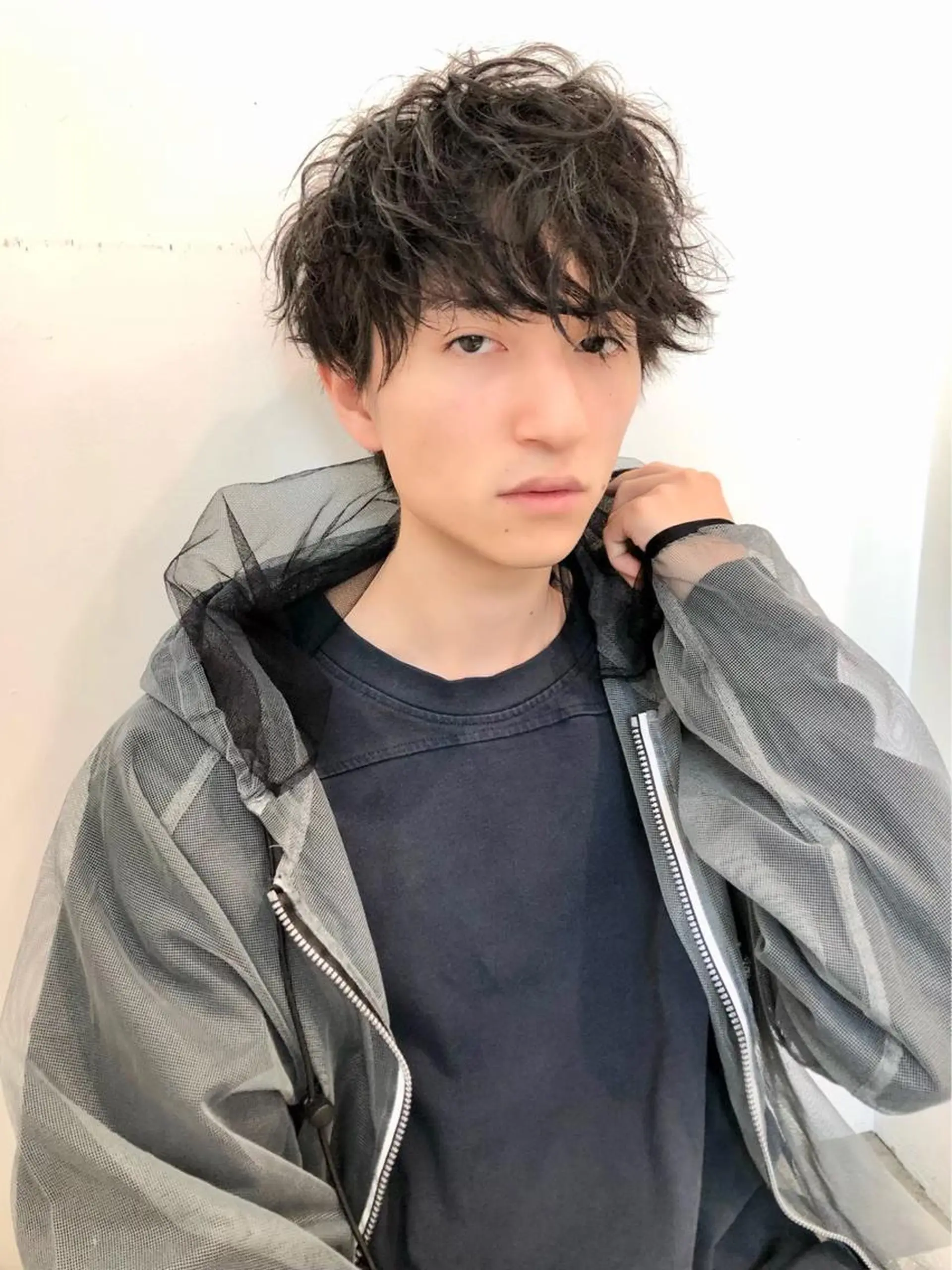 ショート カラー パーマ ヘアアレンジ メンズ キッズ 🟦ニュアンス/メン ズパーマ横浜🟦のヘアスタイル