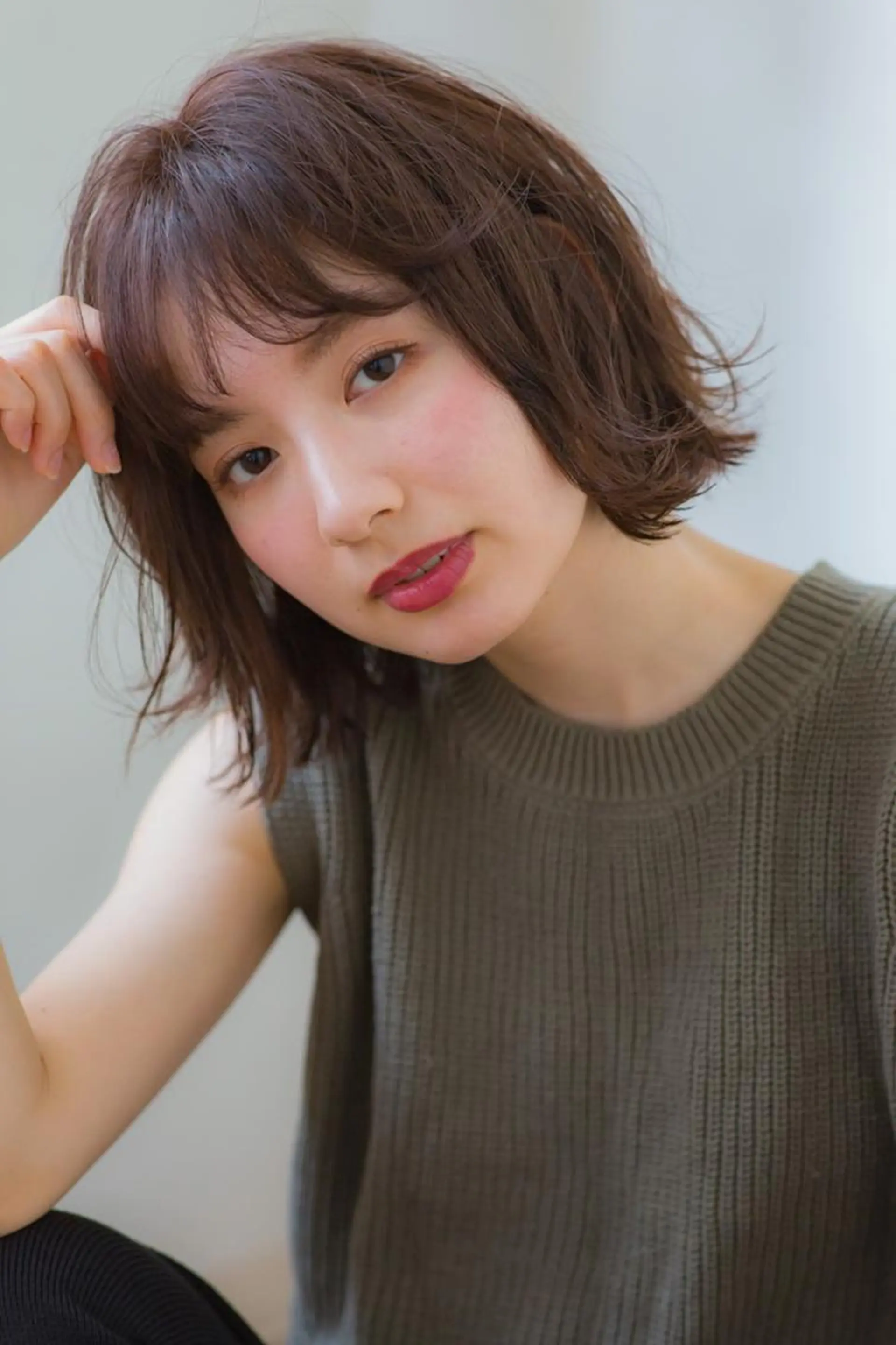 ショート カラー パーマ ARIETTA GINZA 銀座のヘアスタイル