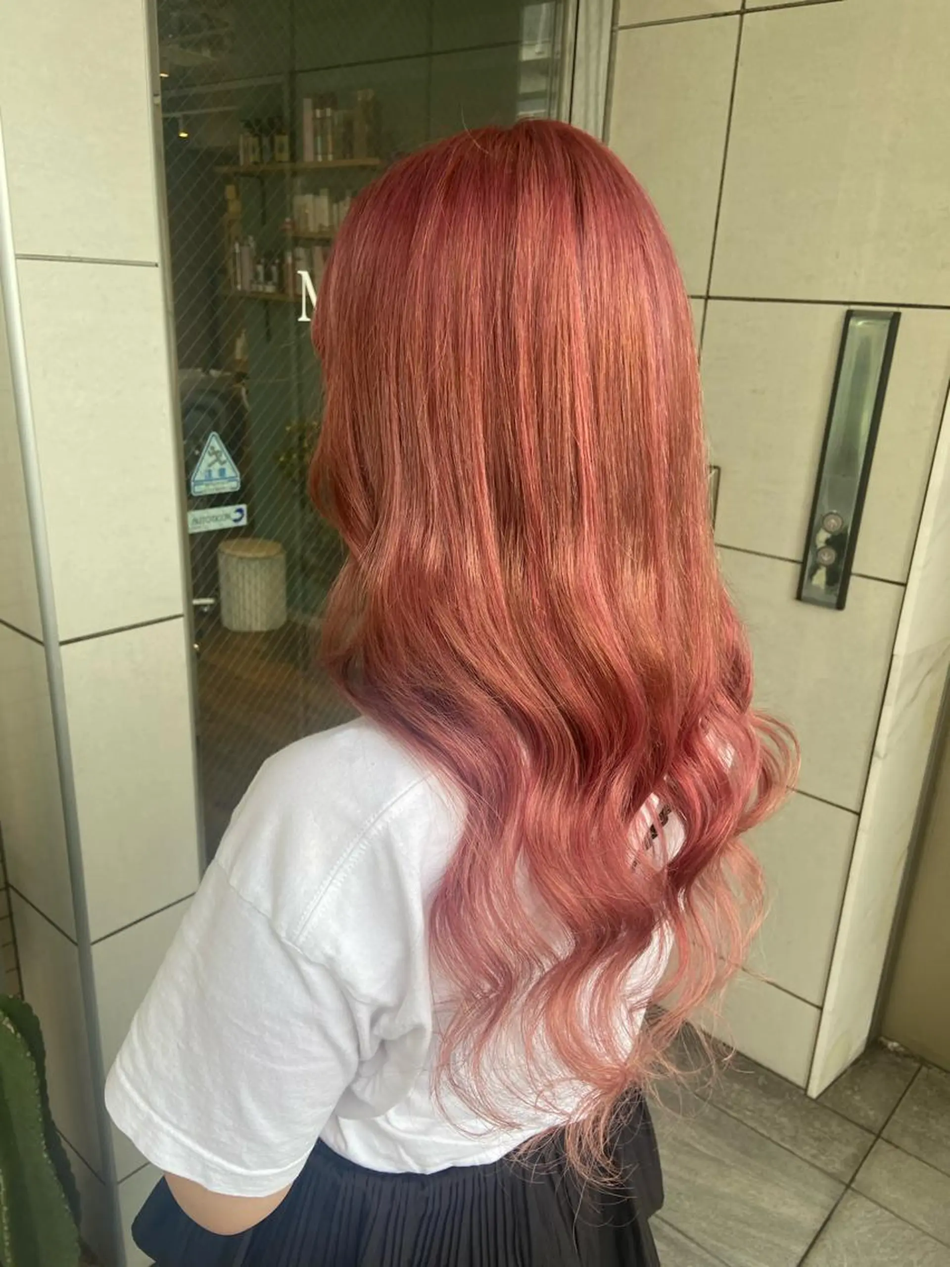 セミロング カラー プルエクステ エクステ ヘアカラー エクステ 🧸プルエクステ❤︎ ネイルKAO🧸のヘアスタイル