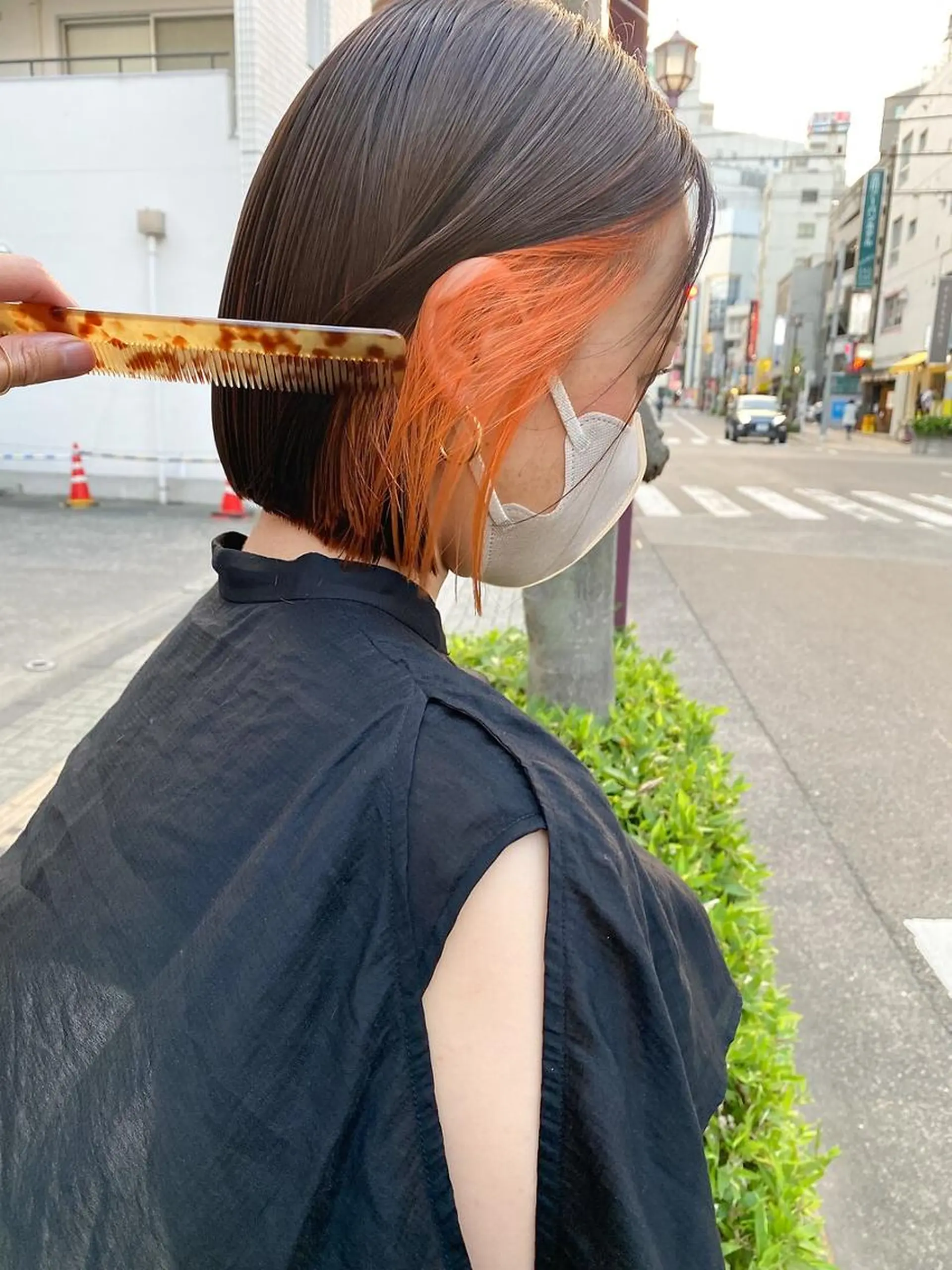 ショート カラー nelke/レイヤー 立川/ブリーチのヘアスタイル