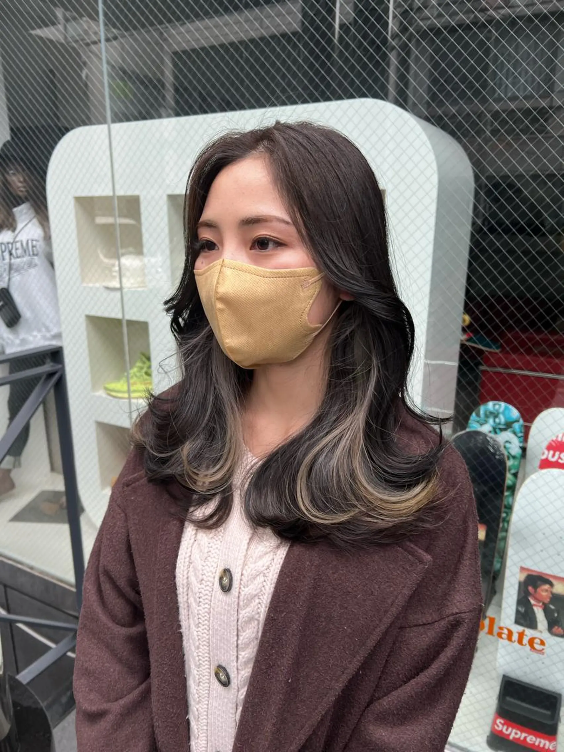 ロング カラー salowin所属・吉ヶ別符 亮祐のヘアスタイル