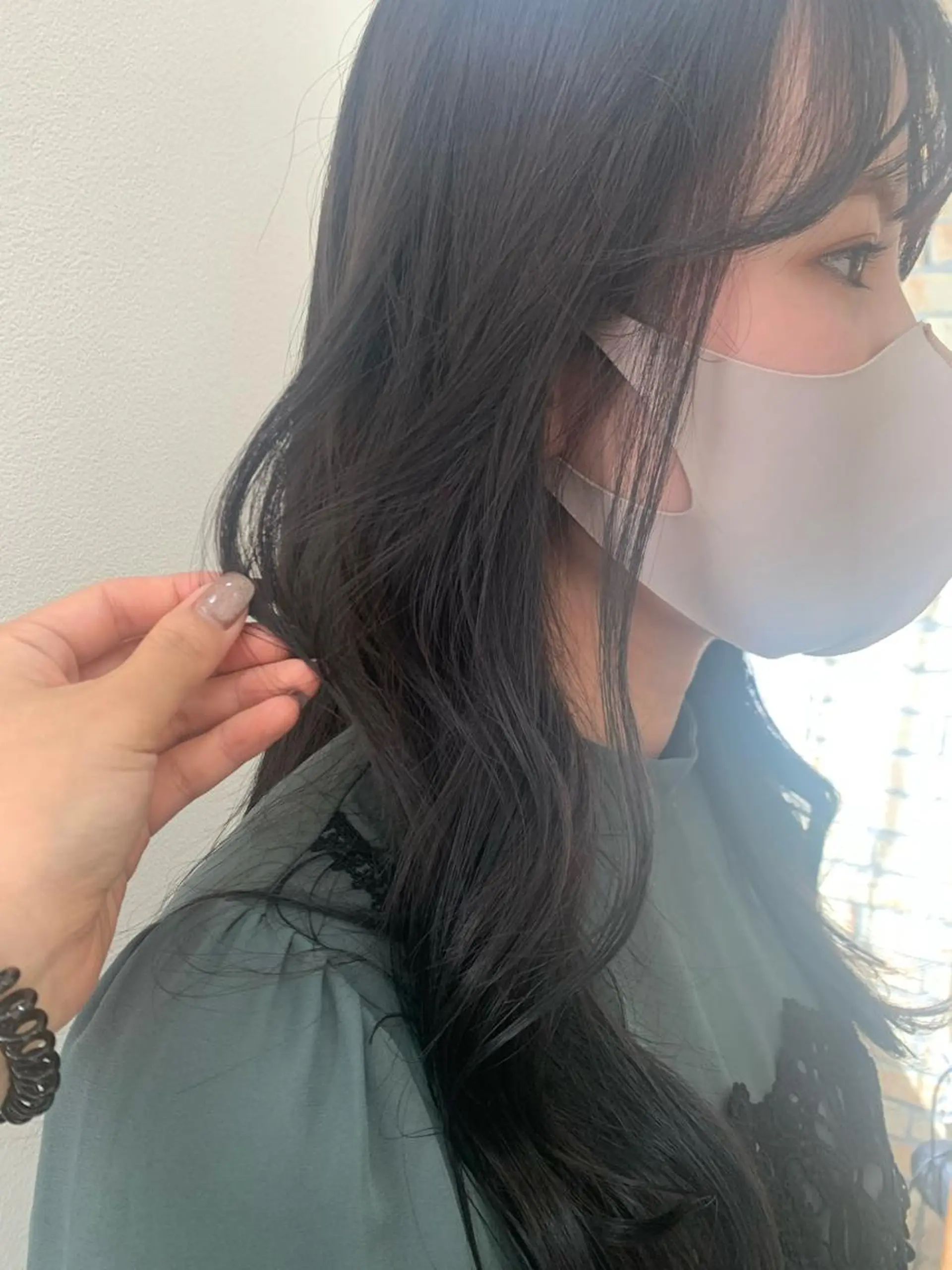 ロング カラー グレージュ 現地韓国ヘア🇰🇷 Chisaki치사키のヘアスタイル