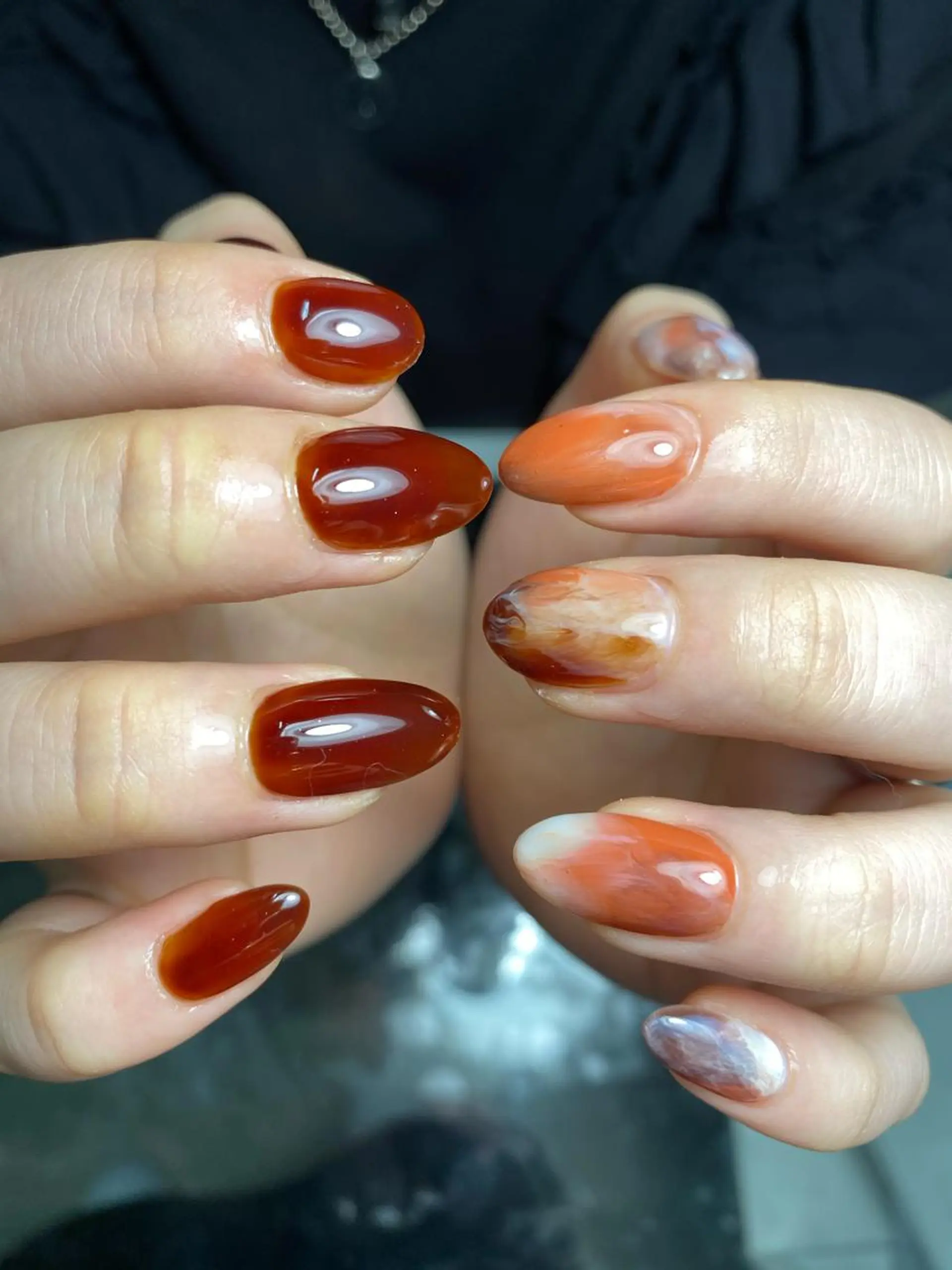 ネイル 卒業式 ニュアンスネイル シンプルネイル ハンドネイル フットネイル GRANDE大須 栄/店長 aki🌙のネイルデザイン