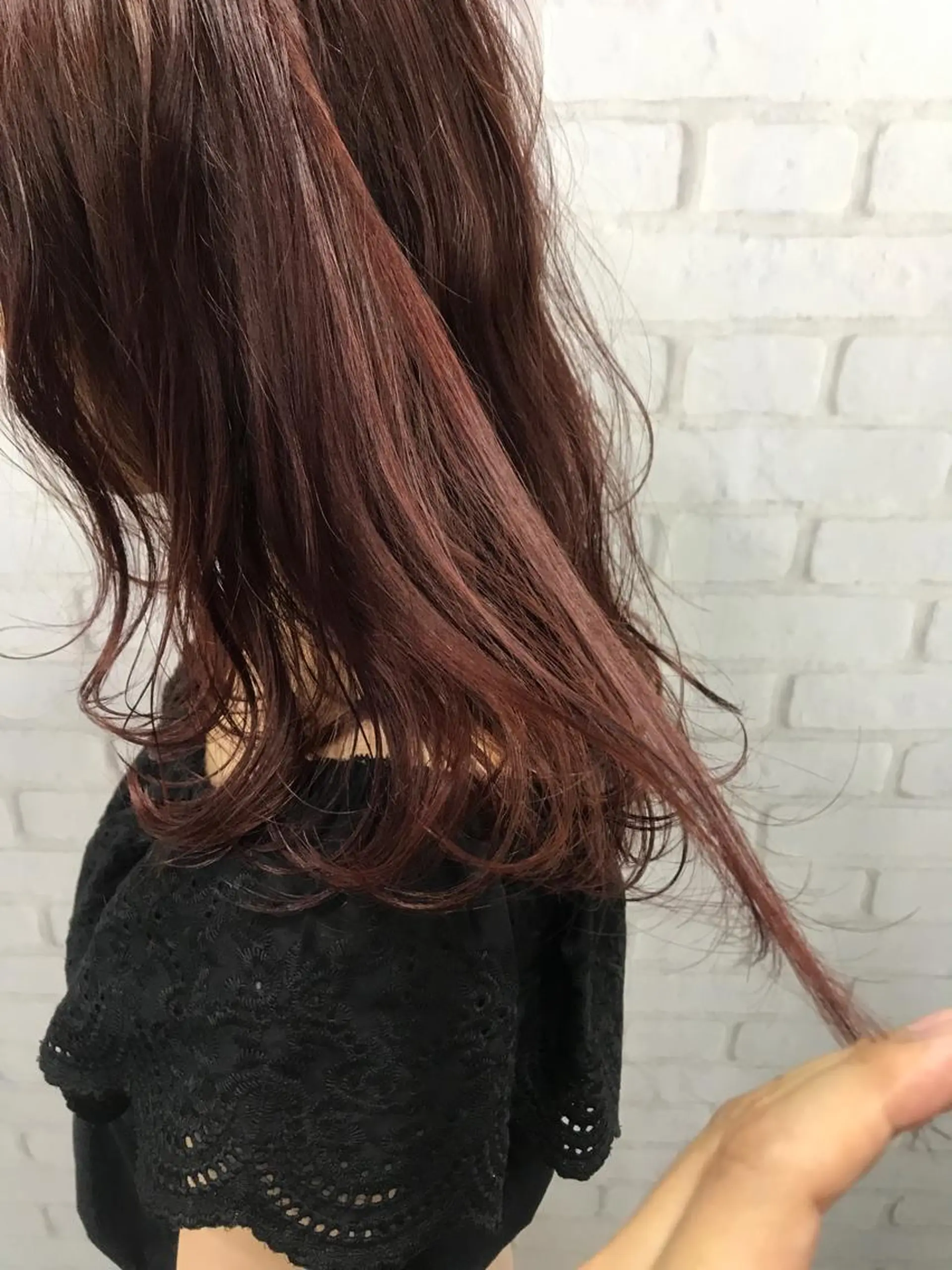 セミロング カラー ヘアアレンジ レッドカラー Hair&Eyelash SUNNY GRACE✂︎Cherie所属・SUNNY GRACEのヘアスタイル