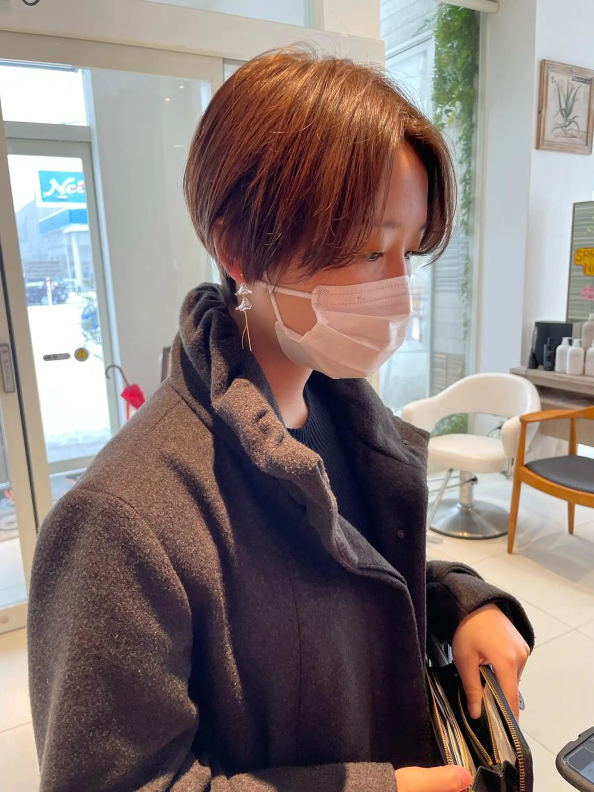 ショート カラー ショートボブ ハンサムショート インナーカラー ボブ ショートヘア 鶴岡で縮毛矯正なら お任せ!ハヤシナオミのヘアスタイル