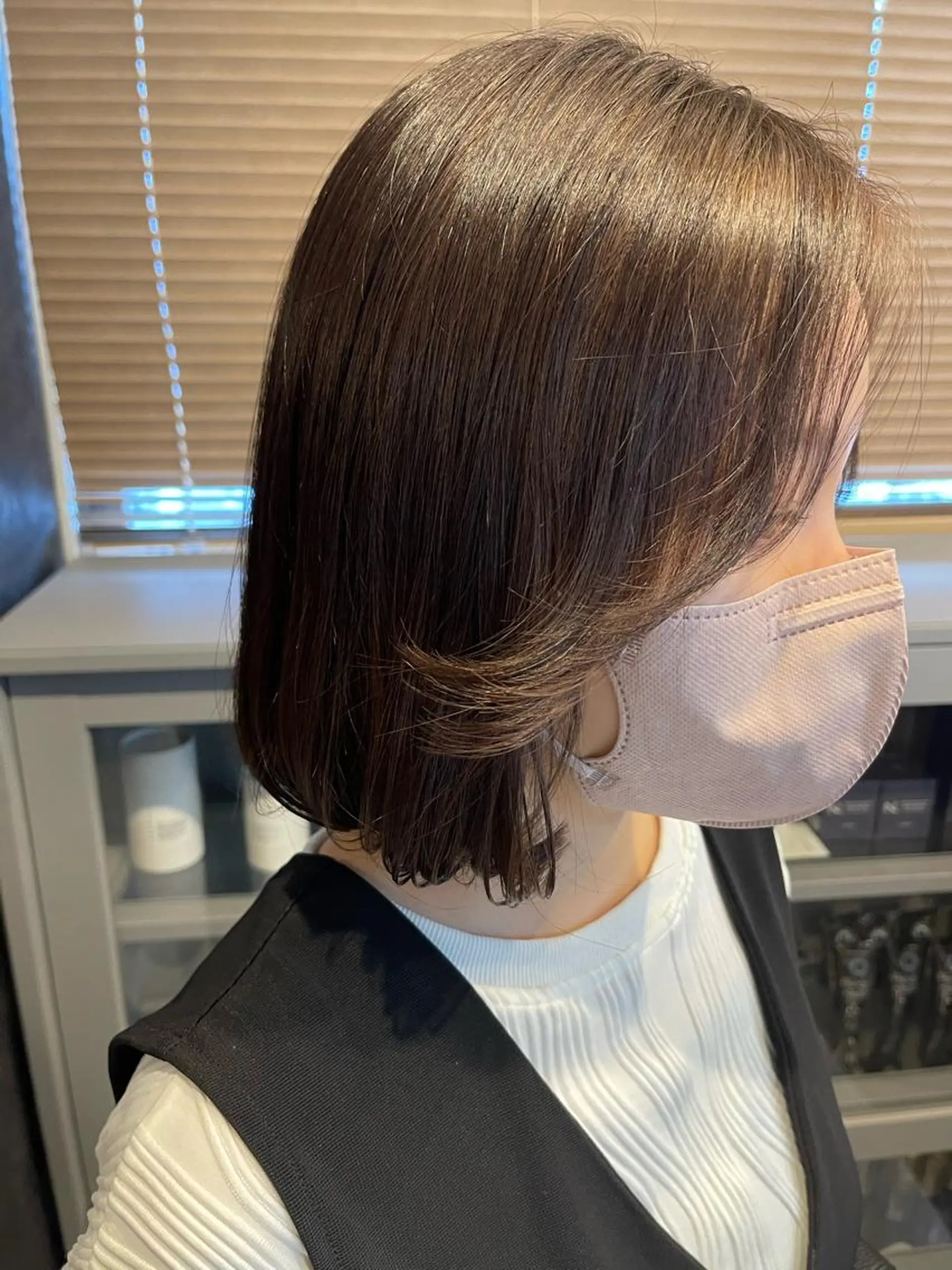 ミディアム ボブ 韓国風ヘア カット トリートメント tocca河原町〰️ 藤川日向のヘアスタイル