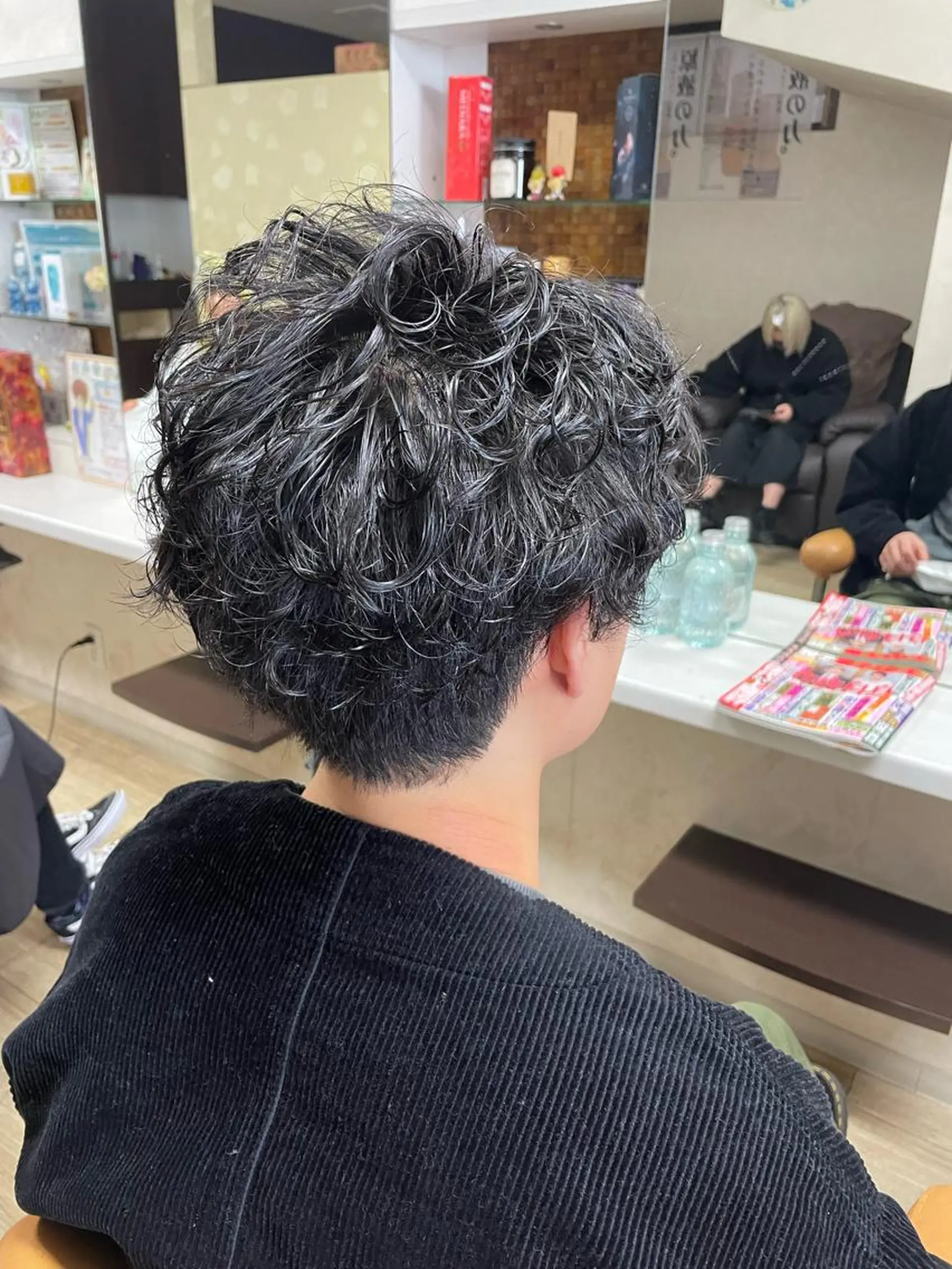 パーマ メンズ メンズパーマ パーマ 徳留 もも花のヘアスタイル