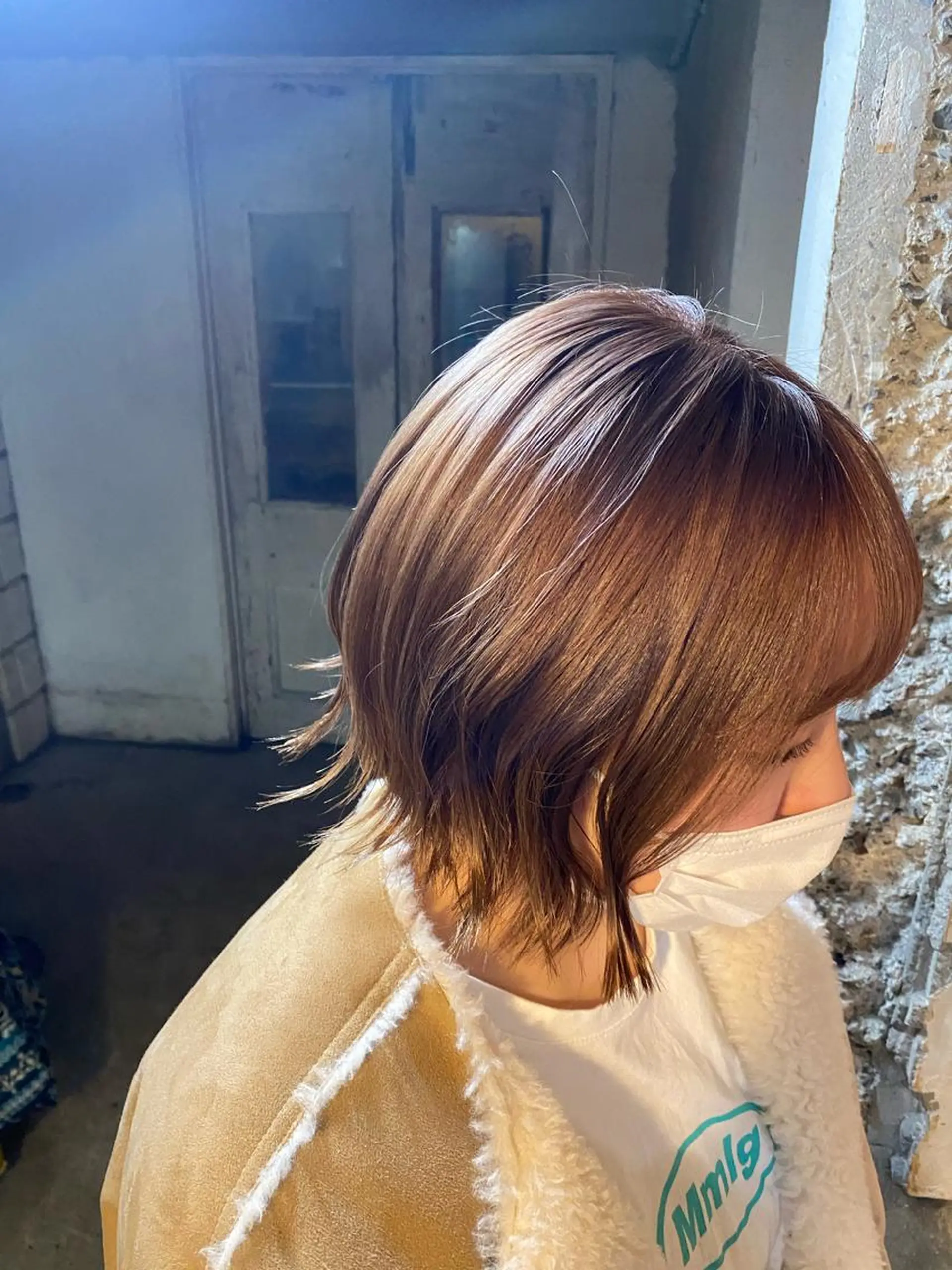 ショート カラー ベージュカラー ブリーチ お任せヘア☘️☘️ 及川渚のヘアスタイル