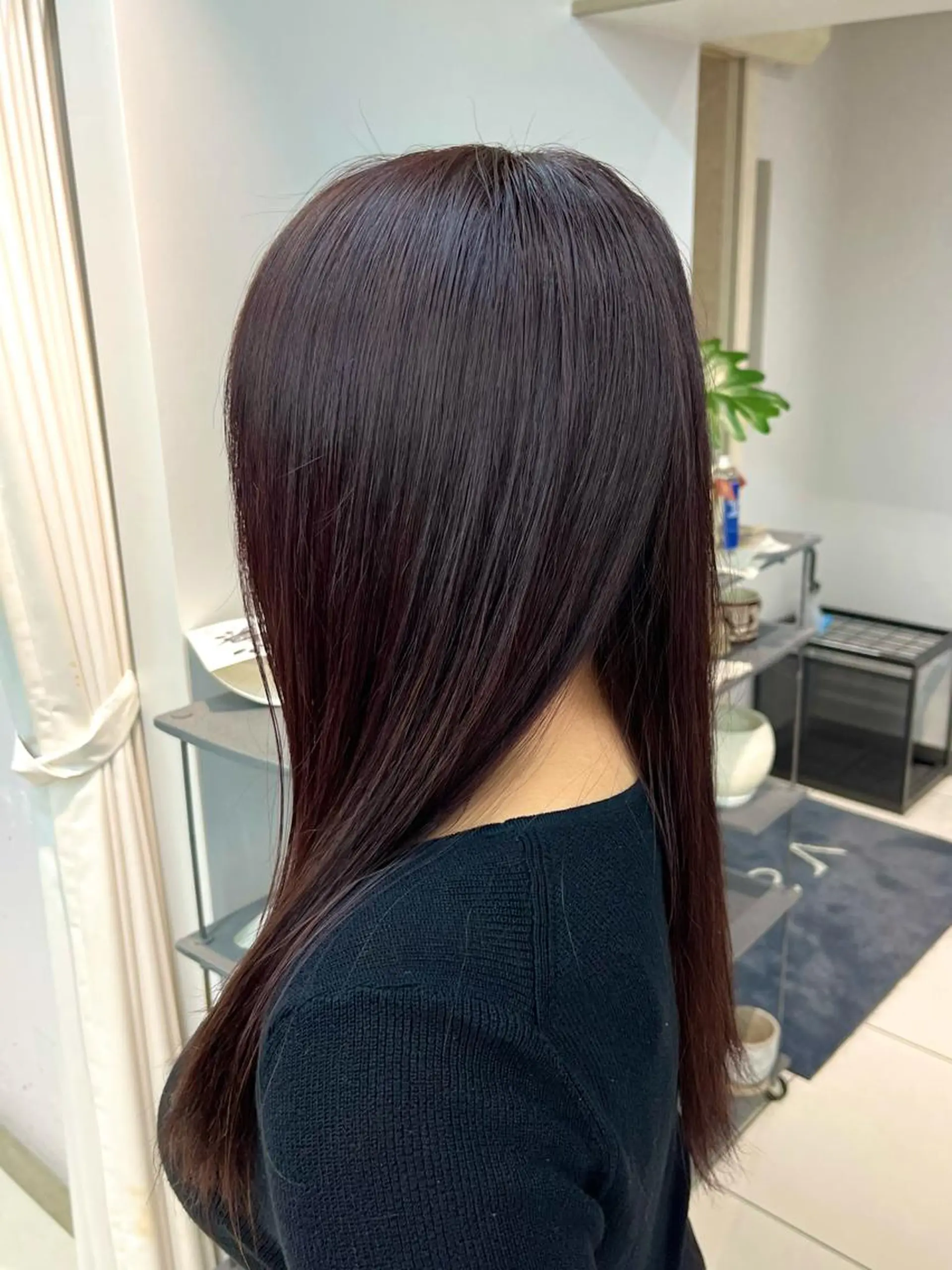 ロング カラー ボブ・顔まわり 💎愛唯(めい)のヘアスタイル