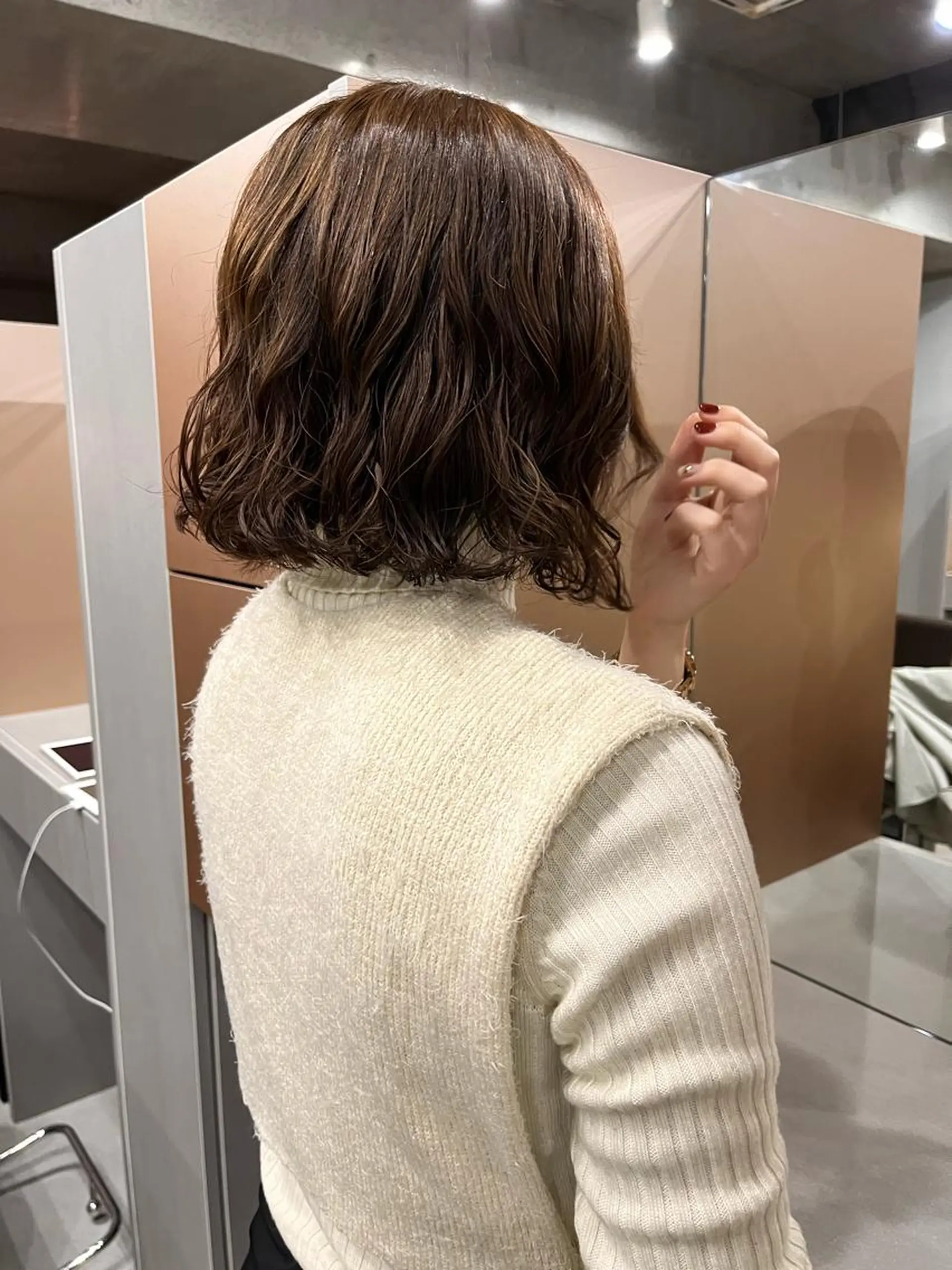 ショート パーマ ロングパーマ木村 ボブパーマのヘアスタイル