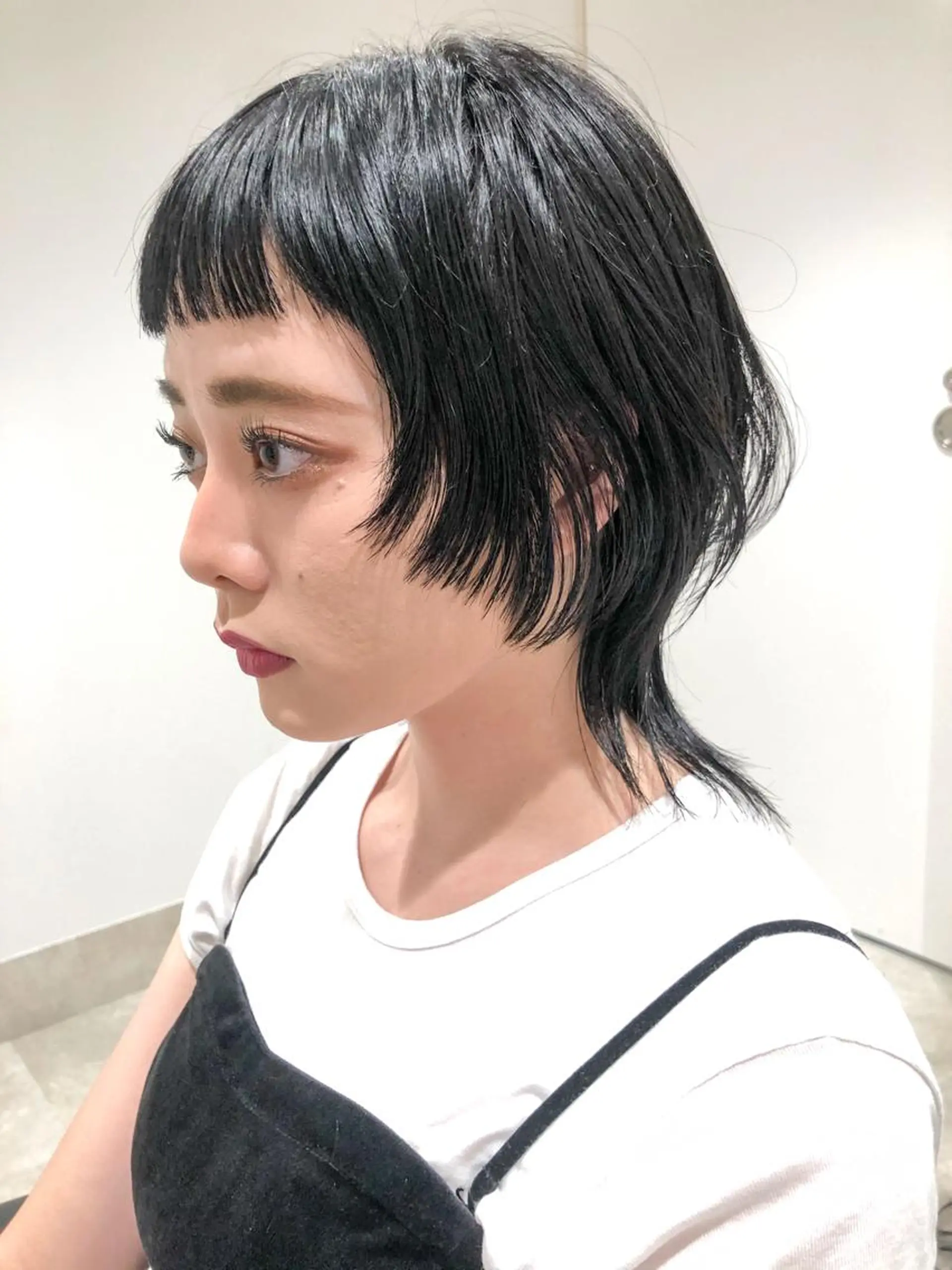 ミディアム カラー デザインカット カット ヘアカラー トリートメント センスをお届けします 大谷将生INFPのヘアスタイル