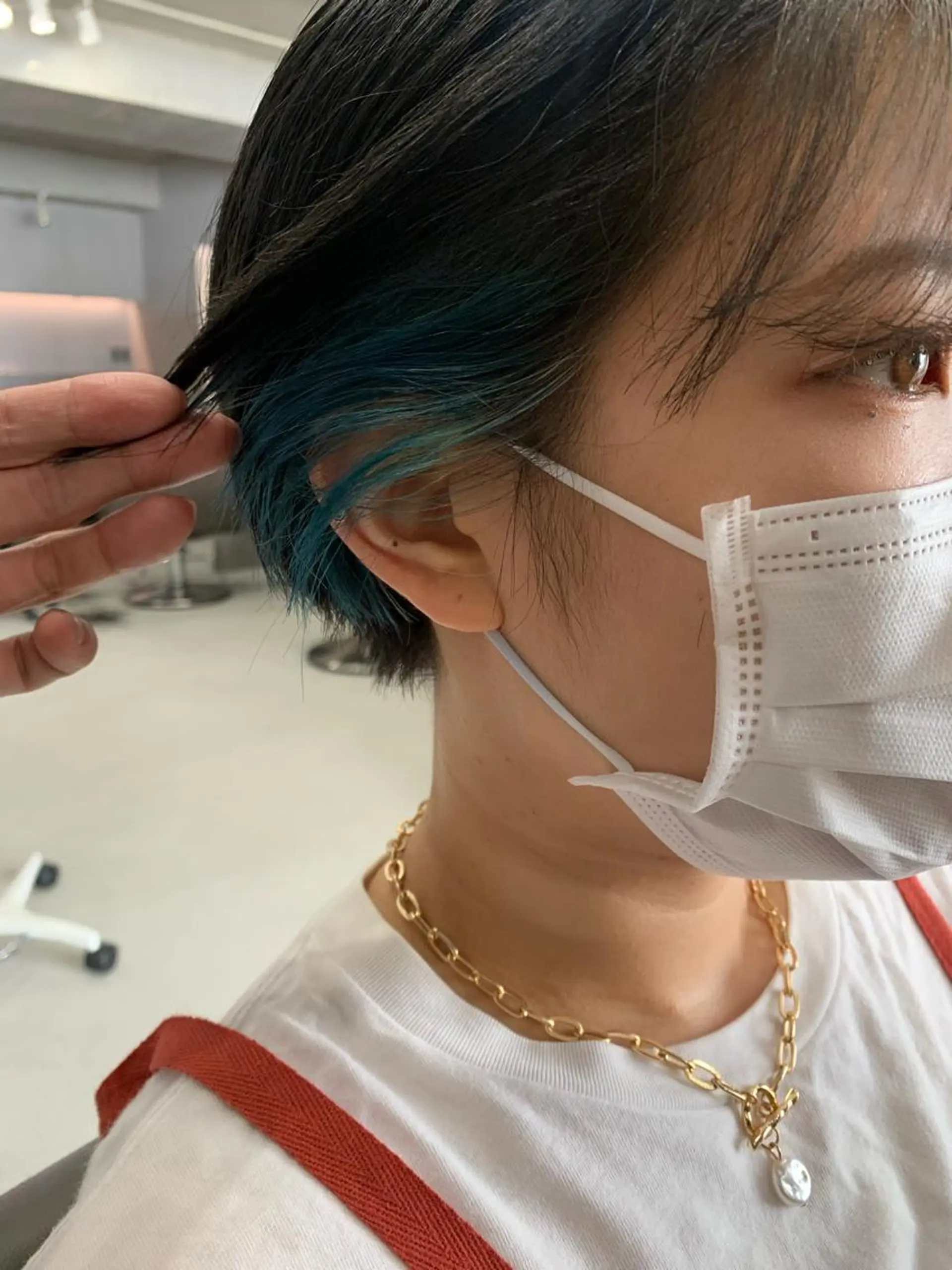 ショート カラー ボブパーマコテ巻き風 パーマNo1深江秀平のヘアスタイル