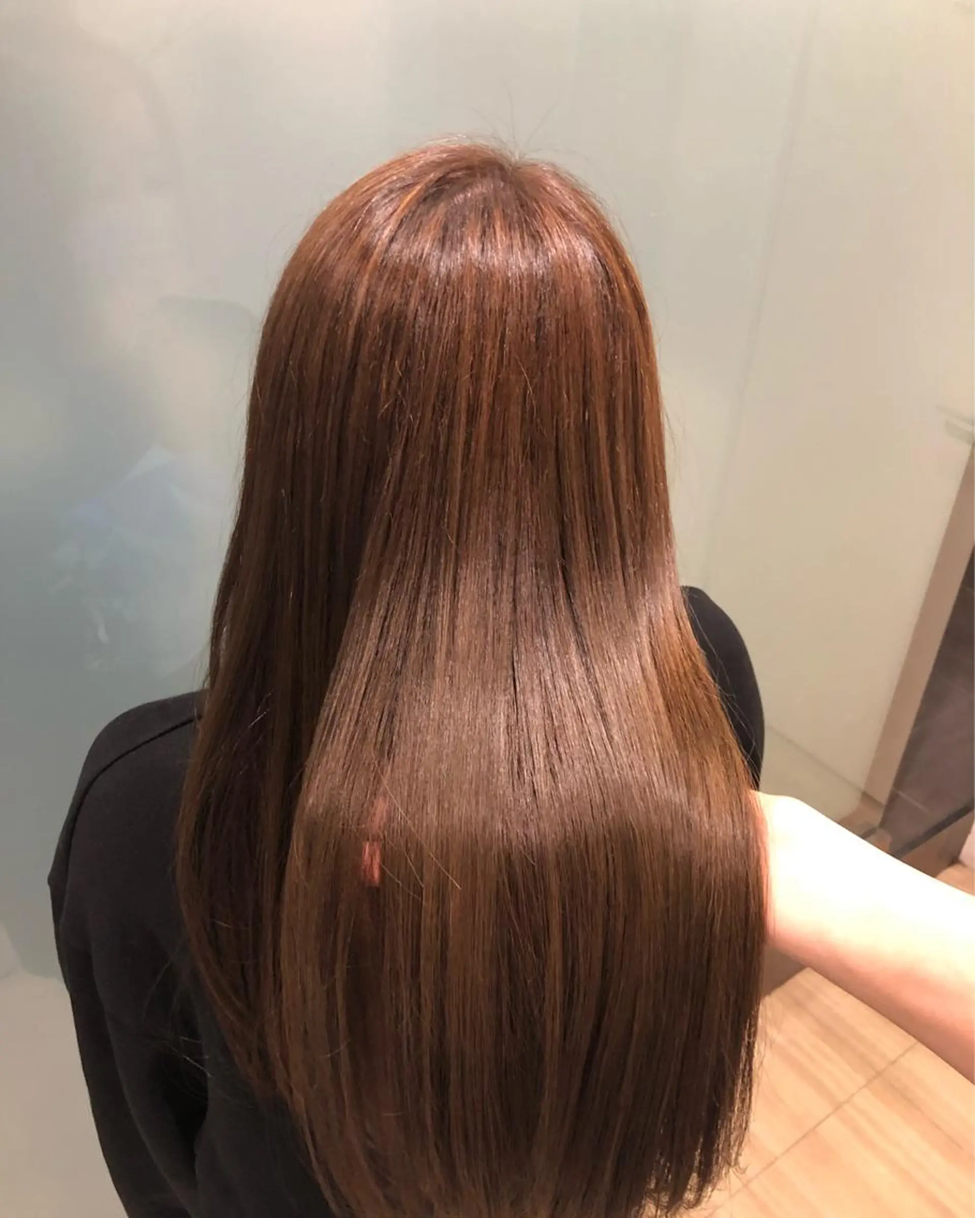 ロング カラー 縮毛矯正　野口 恵のヘアスタイル