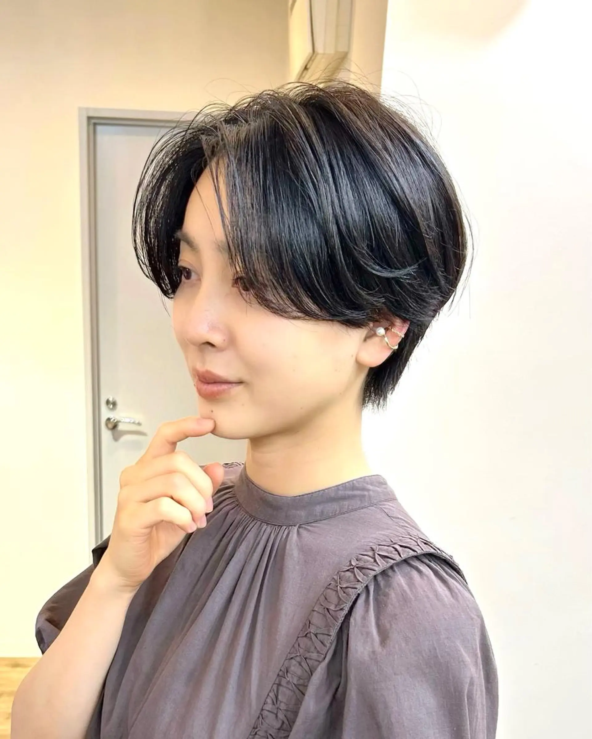 ショート カラー lab.by ioe中崎店所属・中北篤志 ショートボブのヘアスタイル