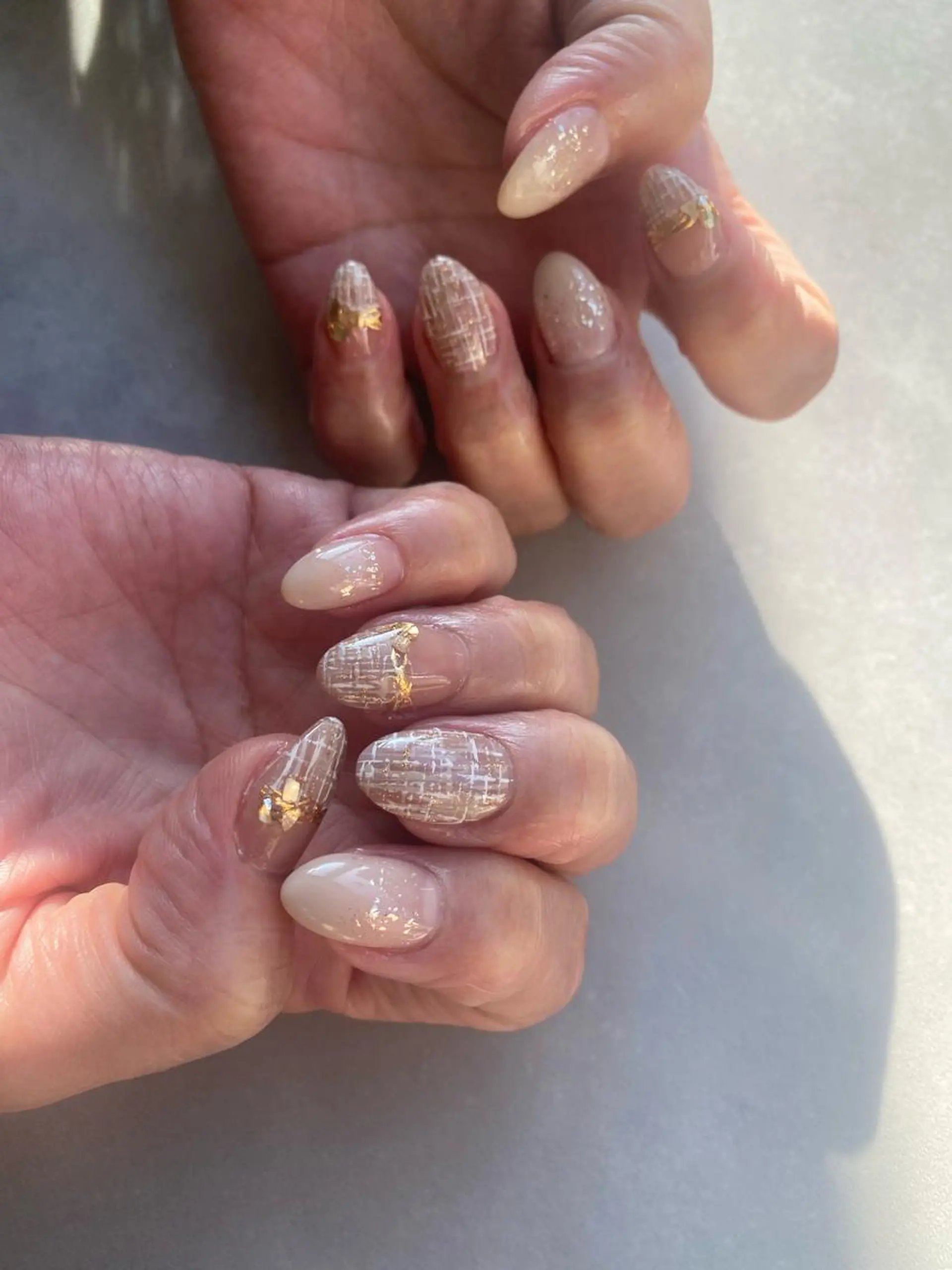 ネイル ツイードネイル ハンドネイル hyakutake itsumiのネイルデザイン