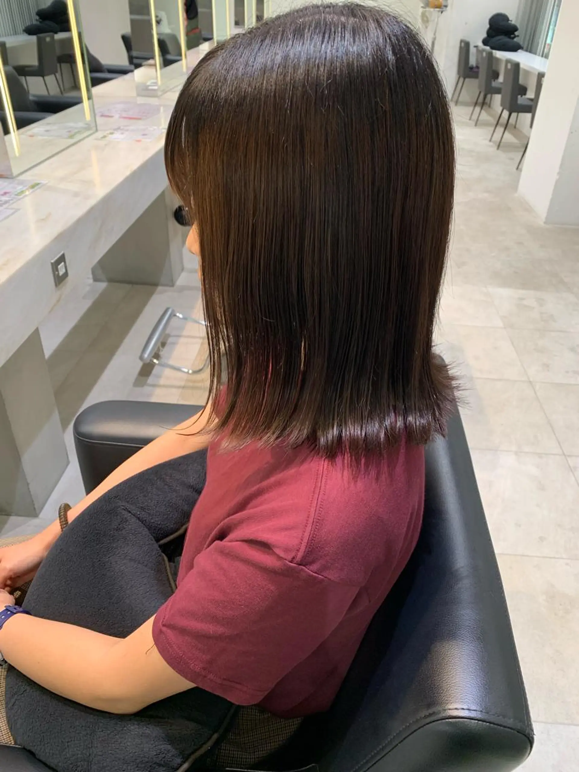 ミディアム 🫧透明感カラー/ ボブ/小笠原🪽のヘアスタイル