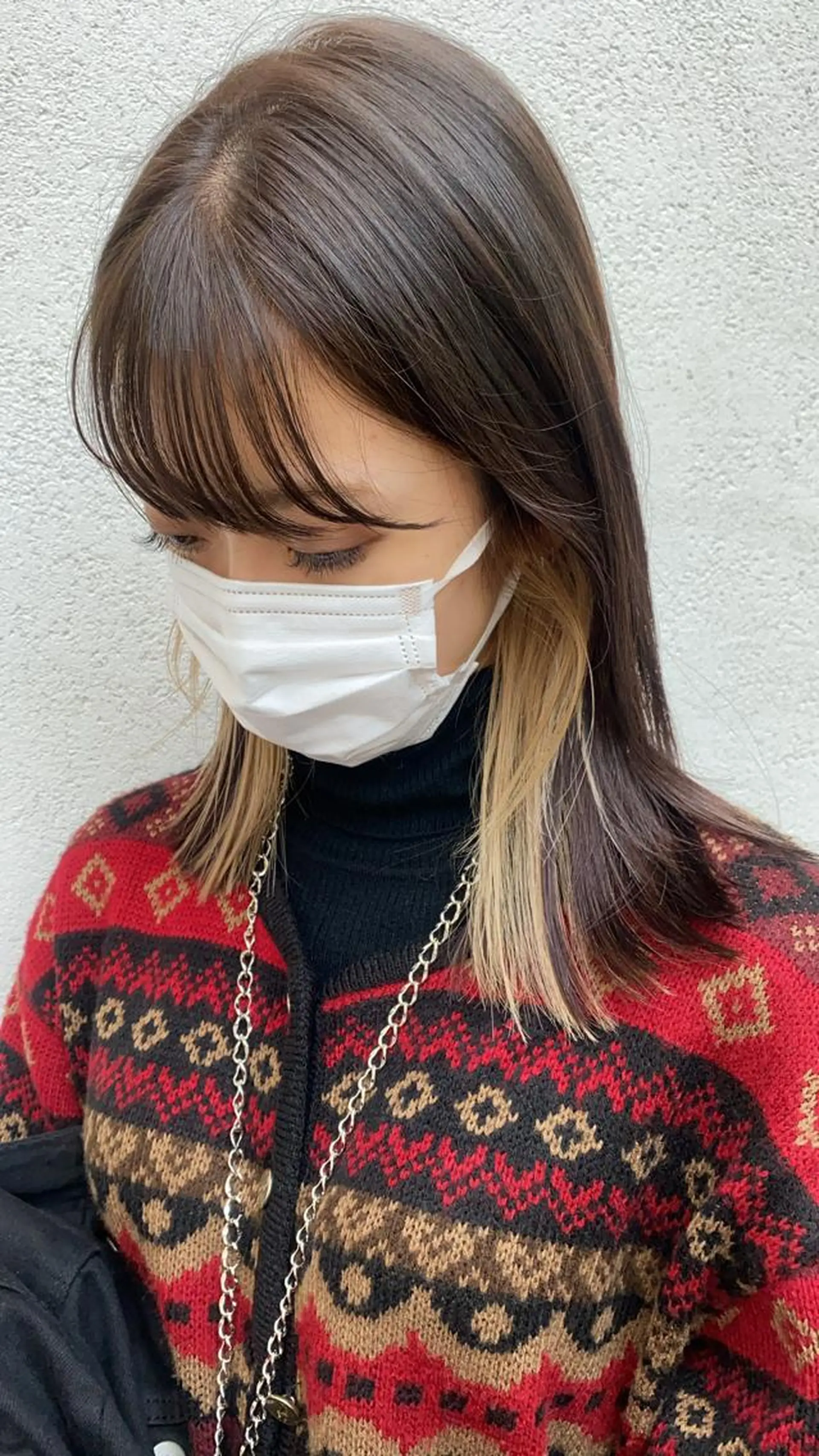 セミロング カラー cie所属・ボブ/ミニボブ 透明感カラーkadoのヘアスタイル