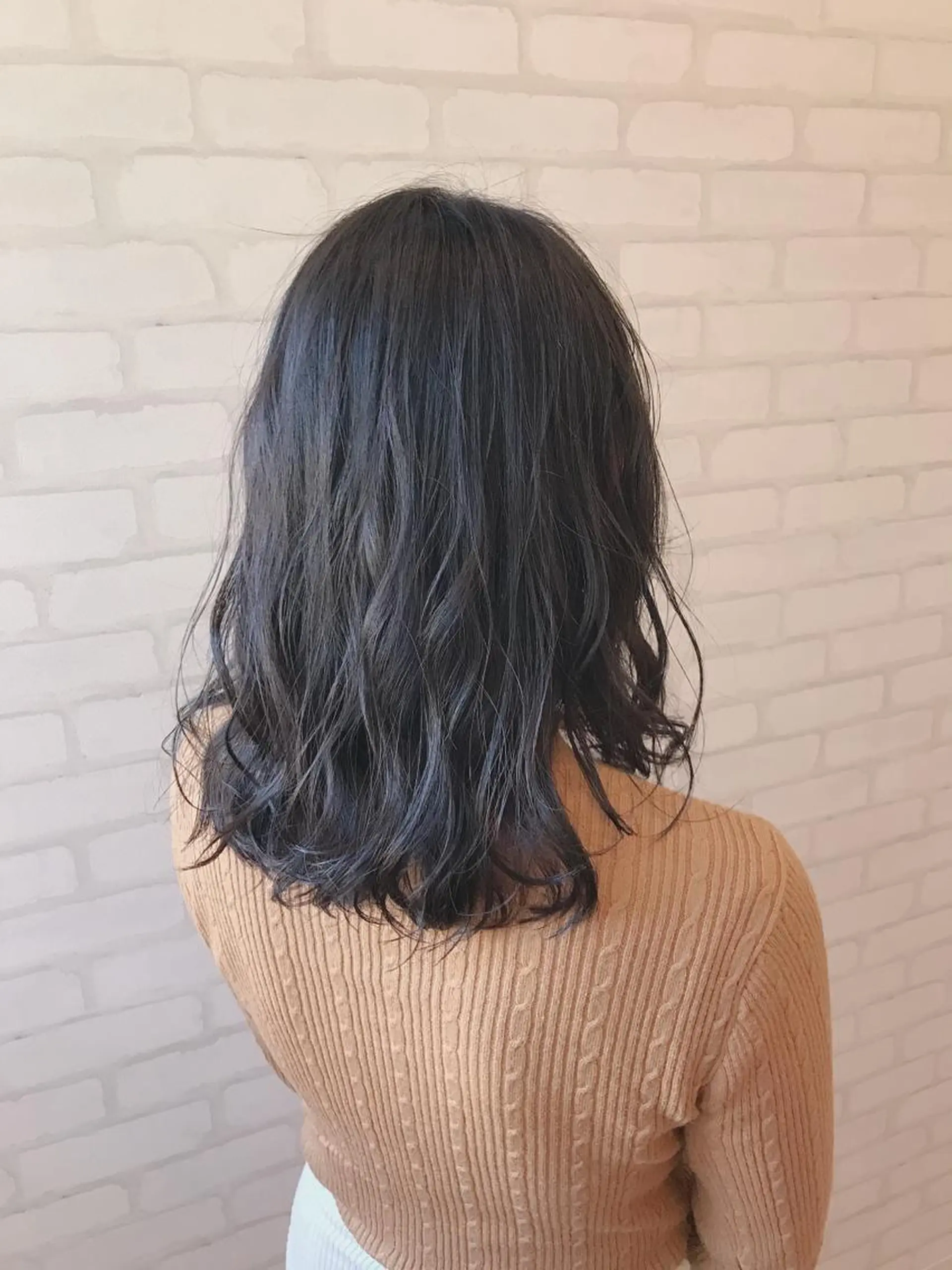 ミディアム アッシュ カット ヘアカラー トリートメント 高橋 一矢のヘアスタイル