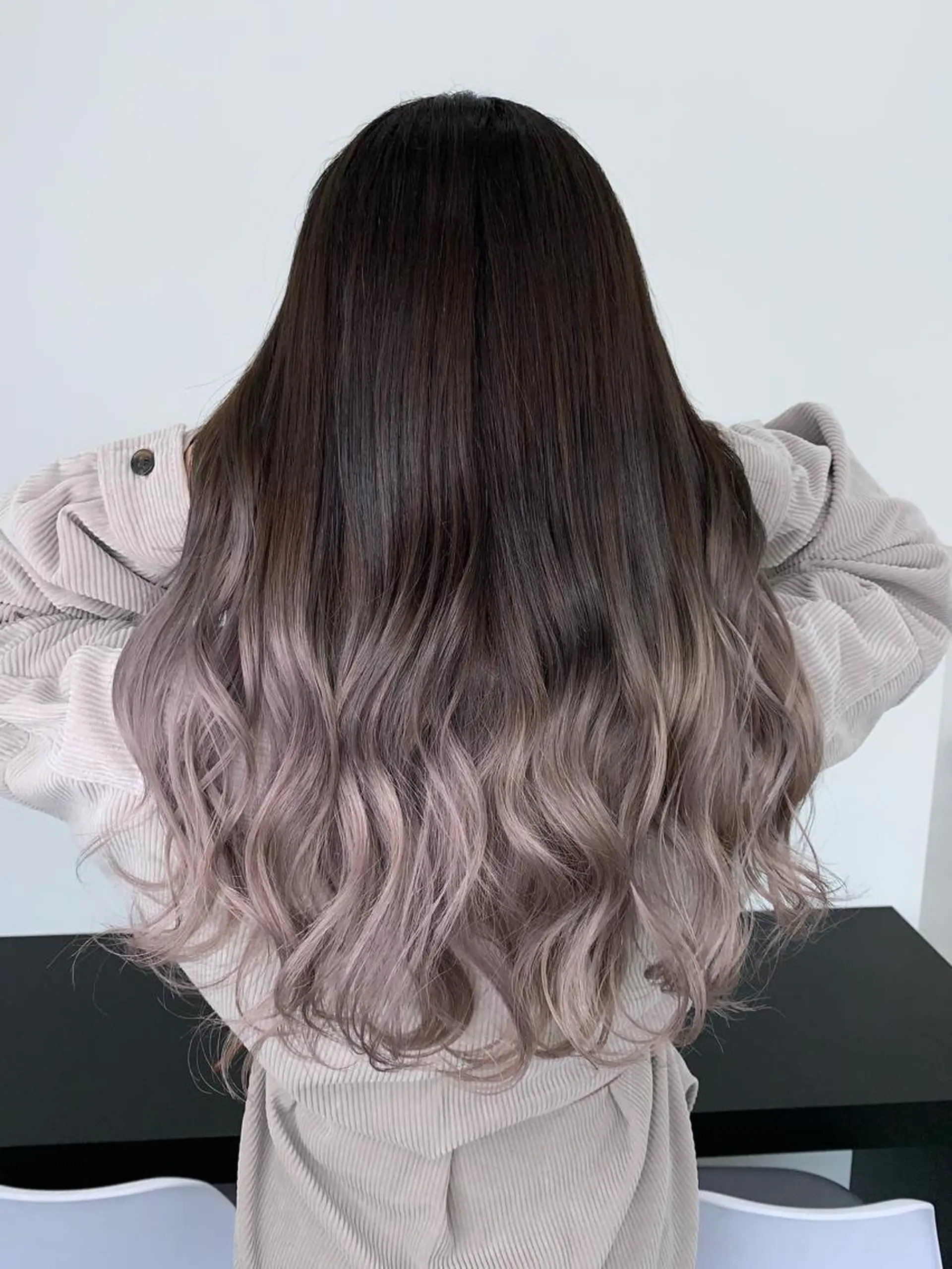 ロング LINOET名古屋所属・ダブルカラー🩶上村 純妃🩶名駅徒歩5分のヘアスタイル