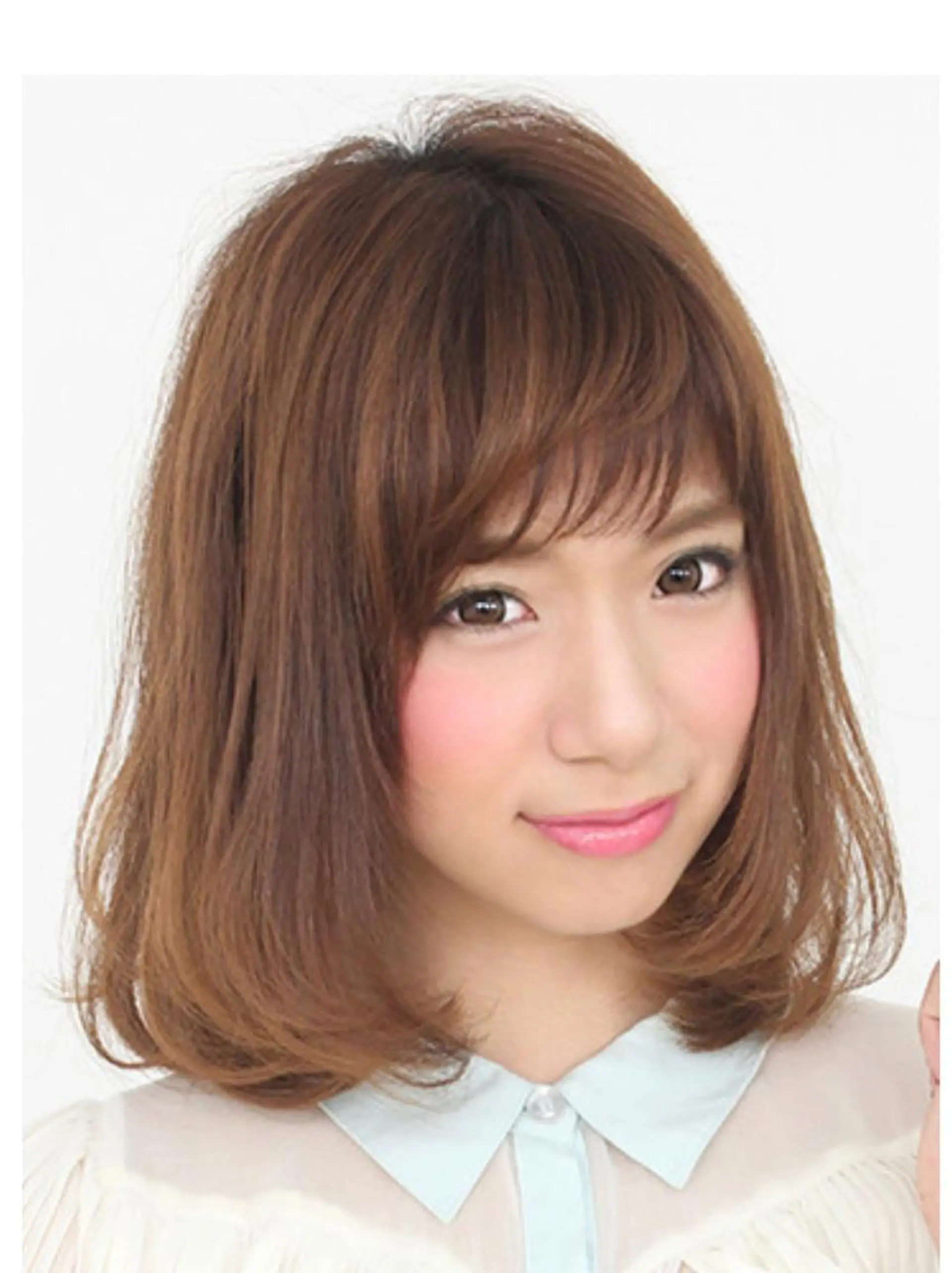 ミディアム ヘアカラー ヘア スコール 松戸五香店のヘアスタイル