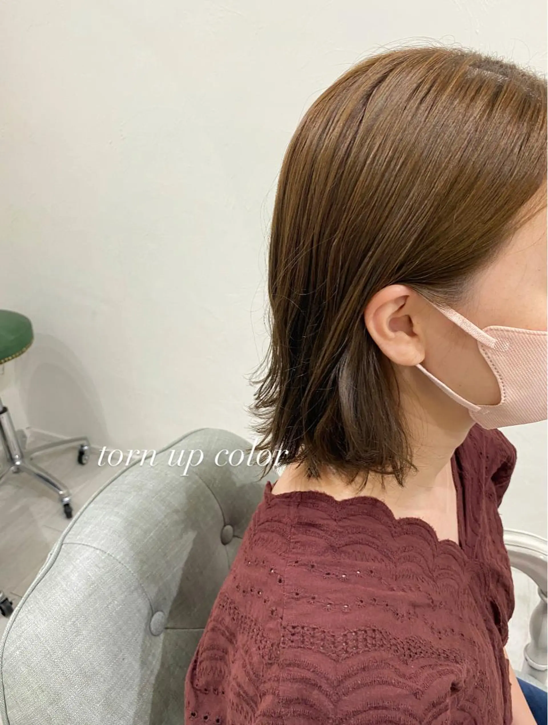 ミディアム カラー flen所属・𖤣𖥧𖥣𖥧田中 姫乃𖤣𖥧𖥣𖡡のヘアスタイル