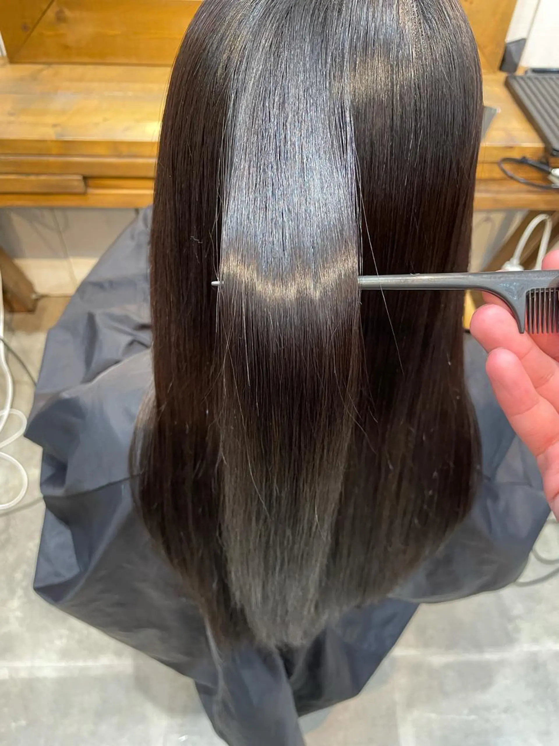 ロング 縮毛矯正 トリートメント 松田 恋のヘアスタイル