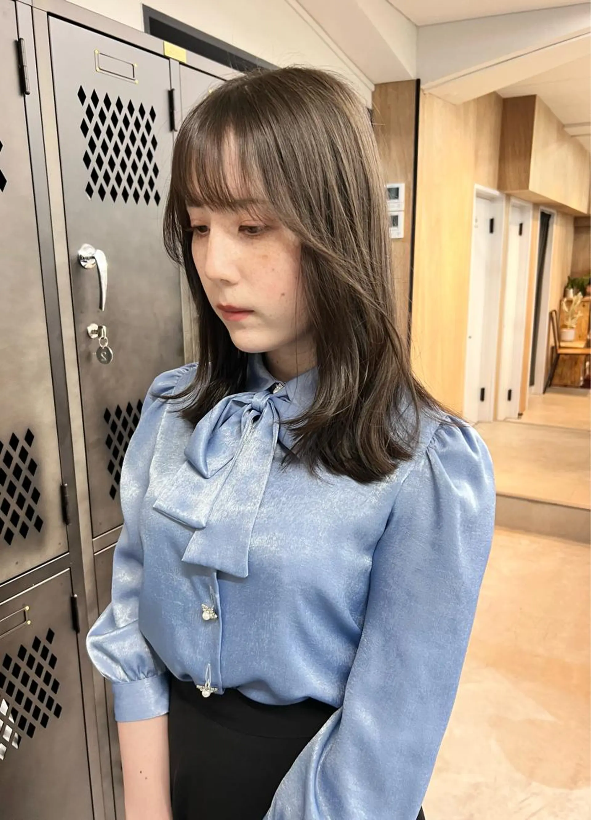 ミディアム カラー カット ヘアカラー トリートメント 樫原裕二 /柔らかいカラーのヘアスタイル