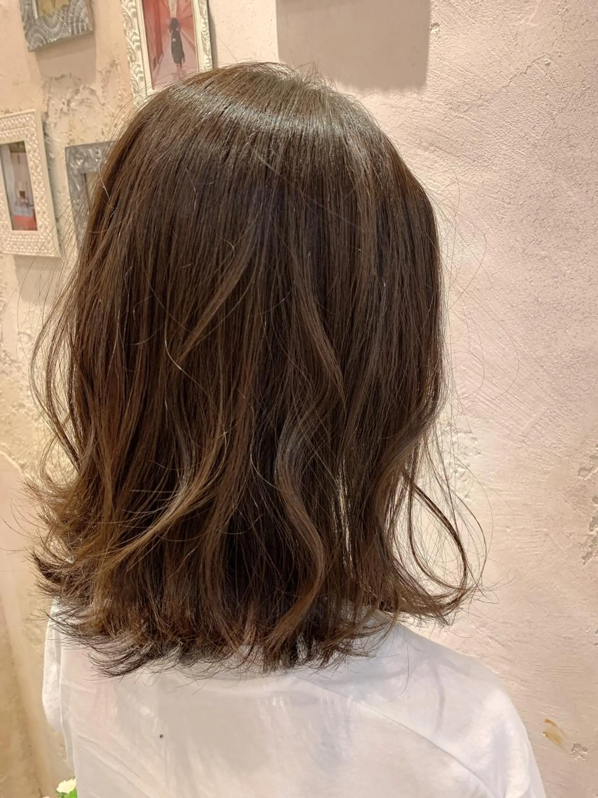 ミディアム カラー レイヤーカット/ 顔周り 五島巨幹のヘアスタイル