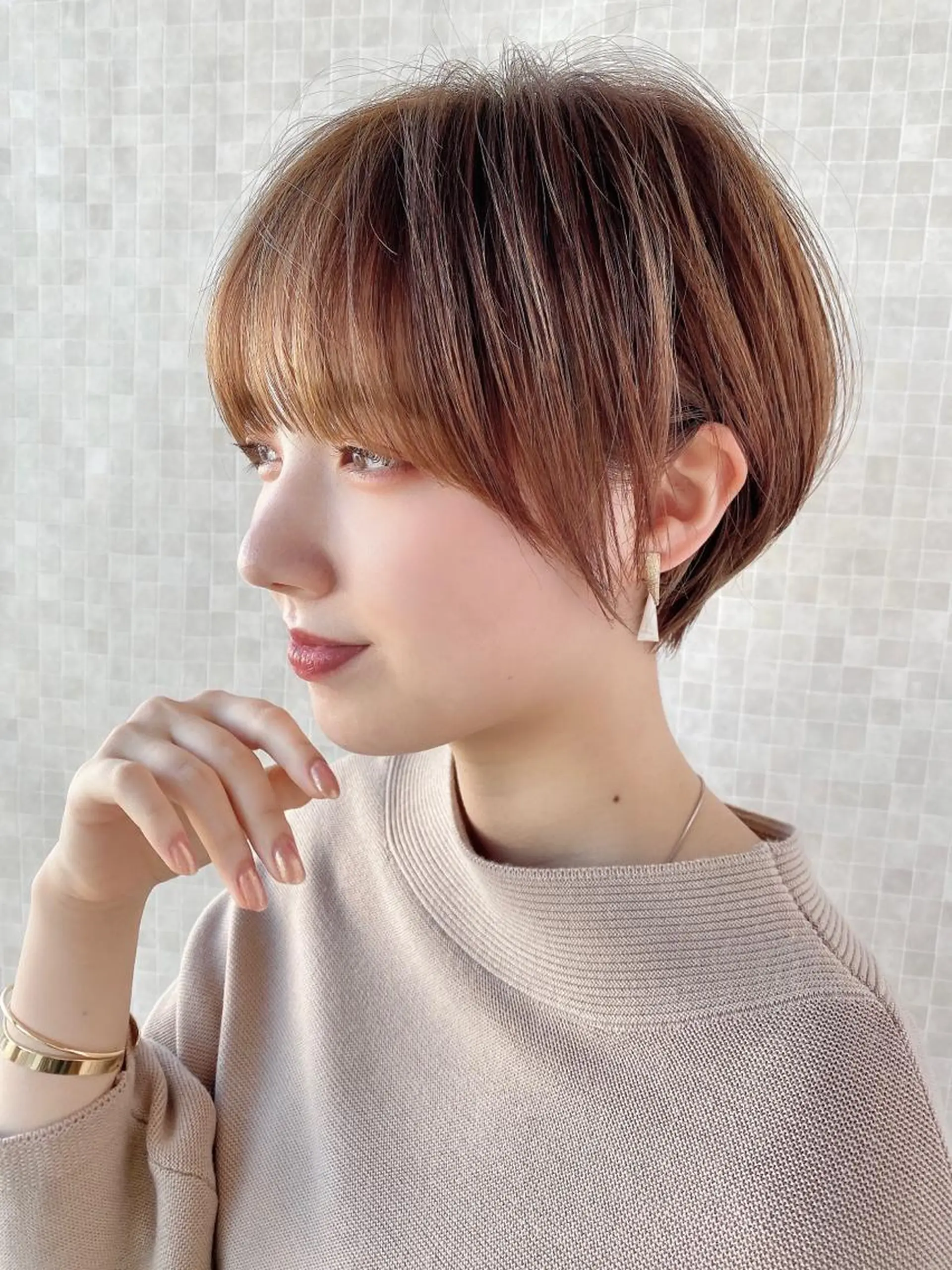 ショート ショートヘア 小顔カット カット ヘアカラー トリートメント ショート、ボブの神✨ 峯朋也✂︎✨のヘアスタイル