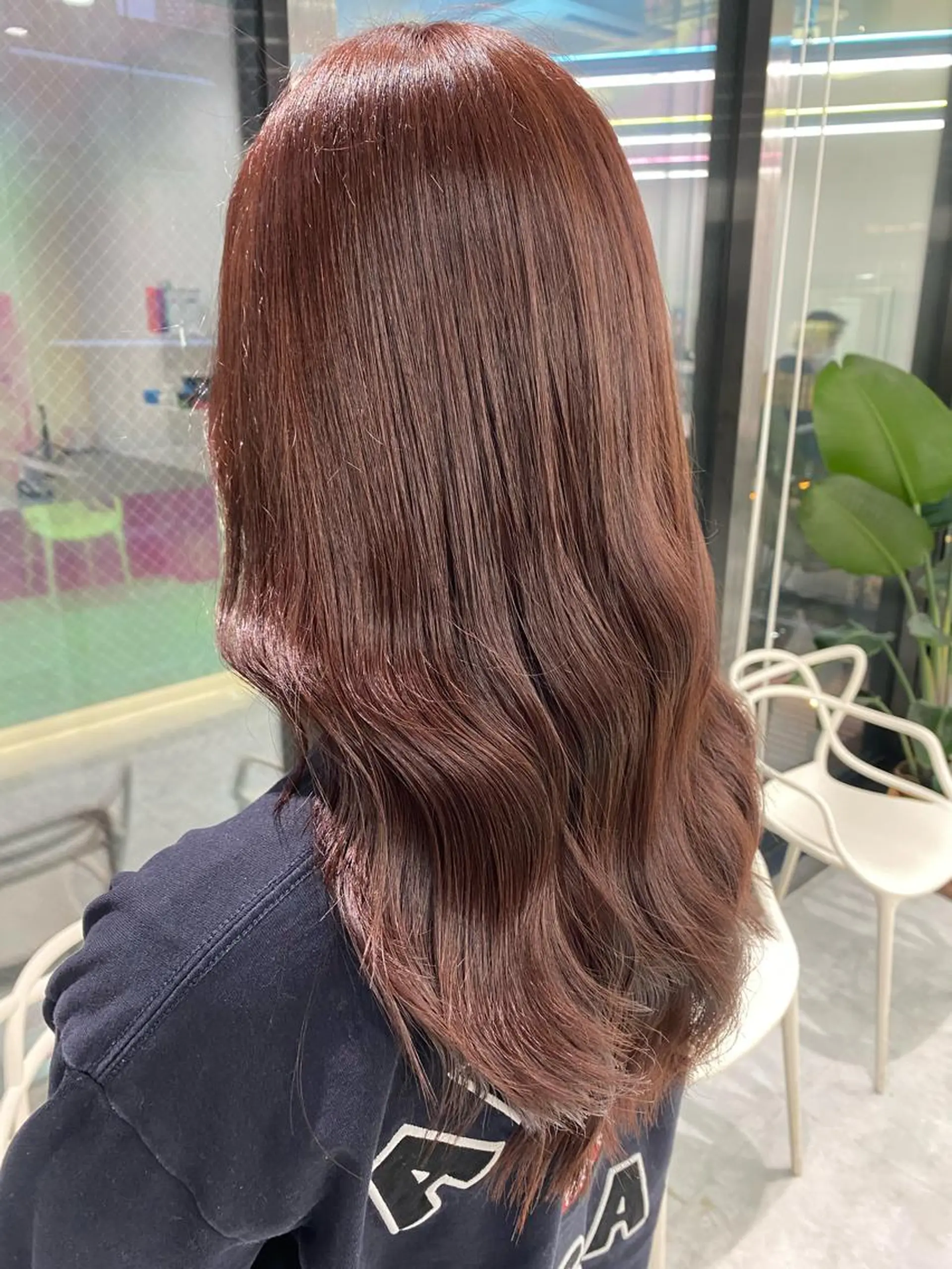 ロング カラー ヘアアレンジ ブリーチ ブリーチなしカラー クリスマス ヘアカラー ブリーチなしの達人 🇰🇷KAITOのヘアスタイル