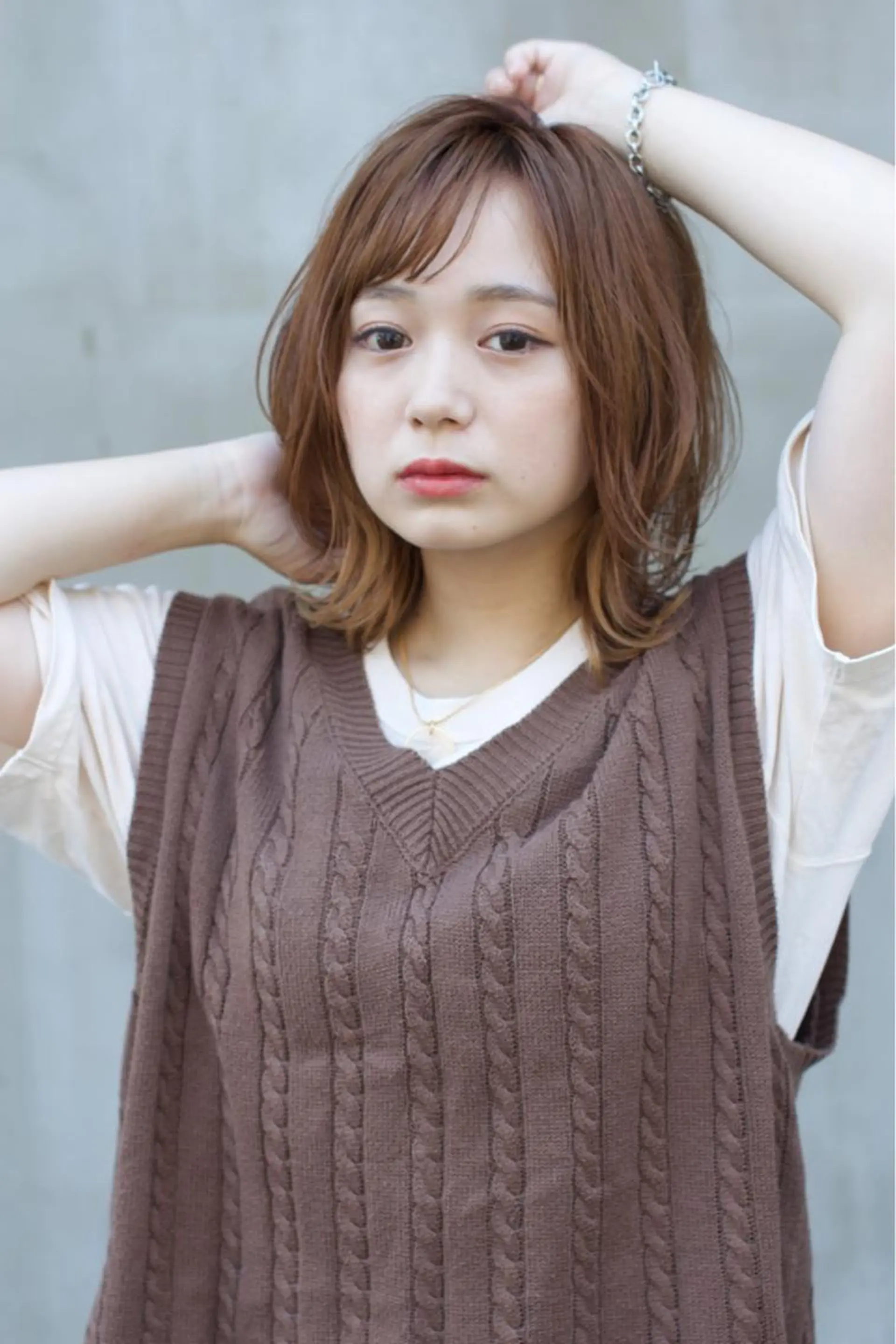 ミディアム カラー ウルフカット CiNEMA daikanyama所属・透明感カラー🫧 今泉健太のヘアスタイル