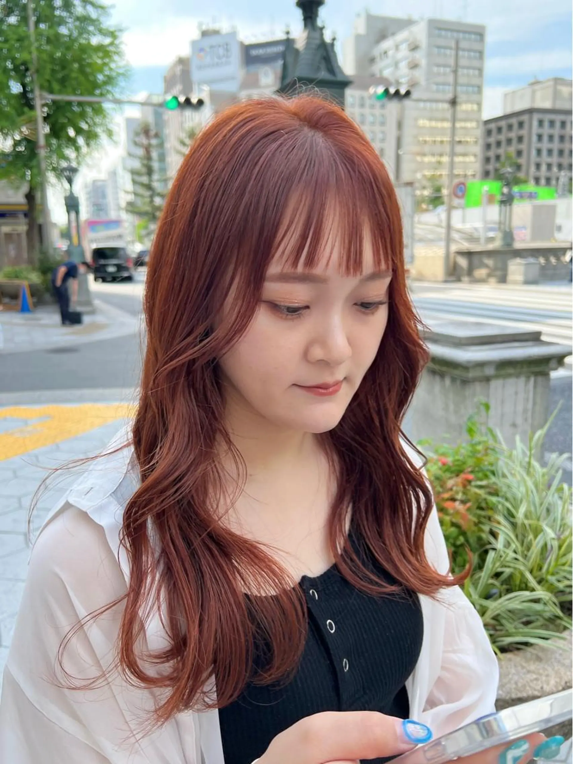 ロング カラー le'a所属・谷町/Le'a /竹原しおなのヘアスタイル