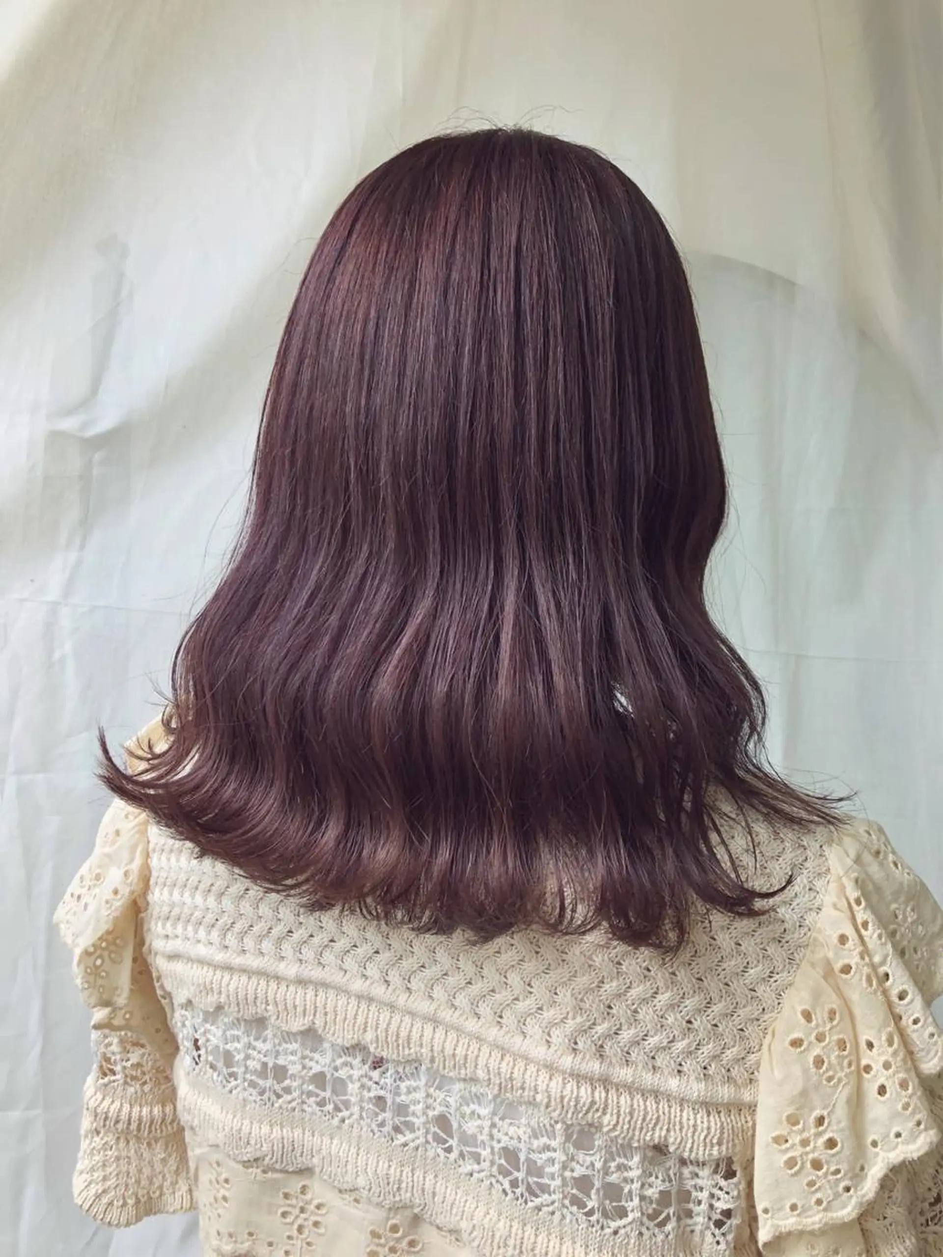 セミロング カラー トリートメント 🎀taro ブリーチなしカラーのヘアスタイル