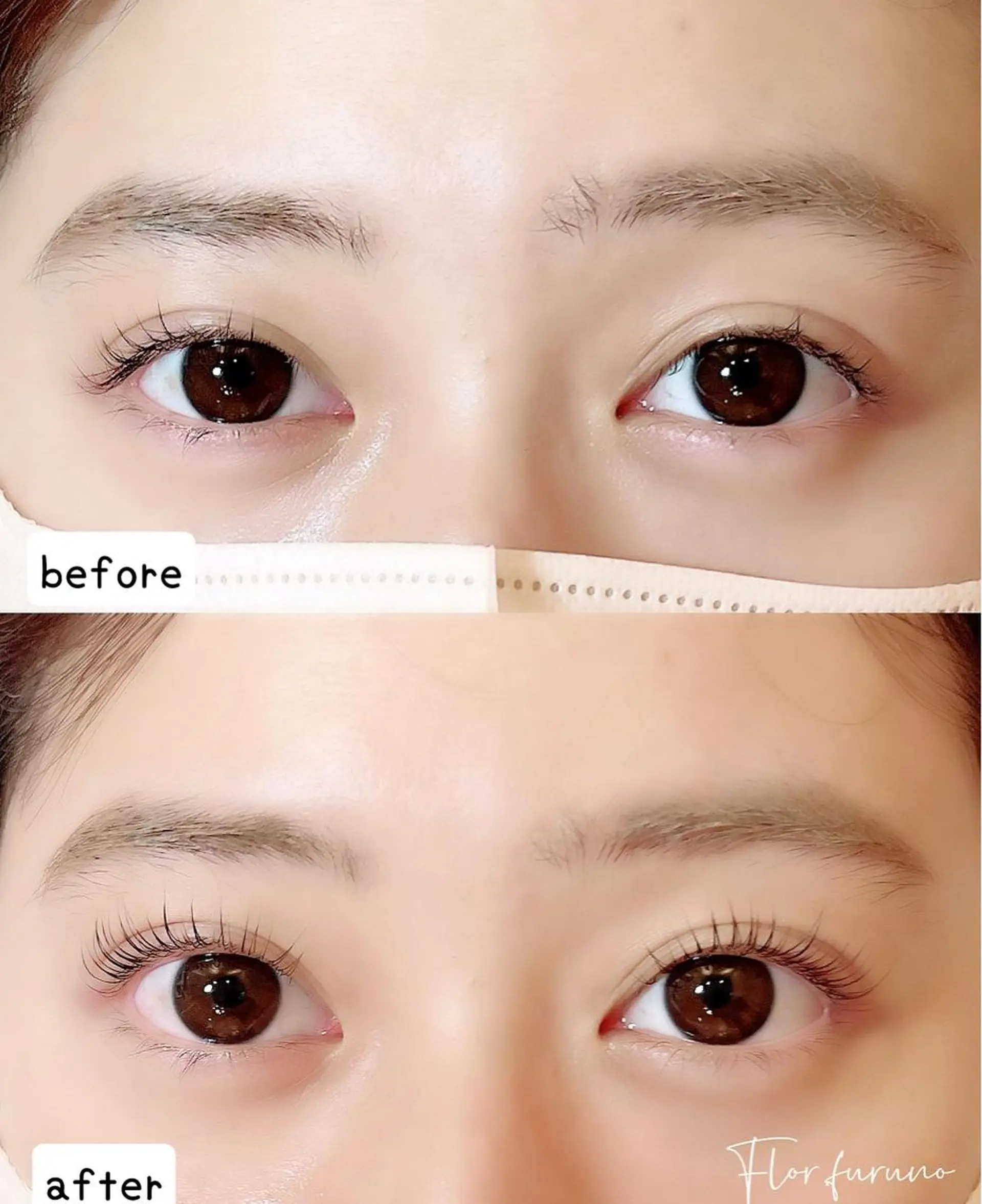 マツエク・マツパ アイブロウ パリジェンヌラッシュリフト マツパ Flor上大岡 ＊フルノ リナ＊のマツエク・マツパデザイン