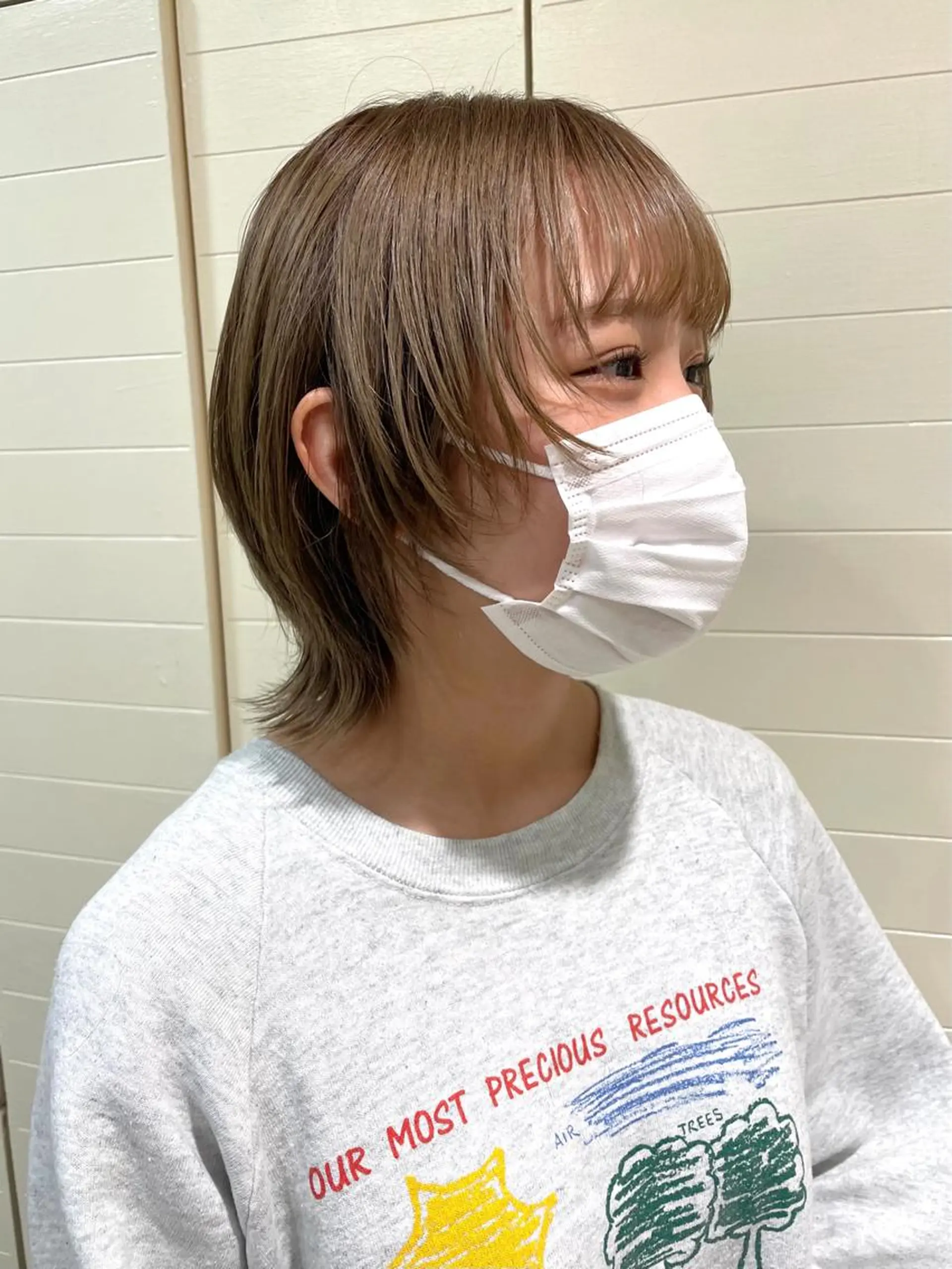 ミディアム ボブ ウルフカット 🐺高椋 海/ウルフ/レイヤーのヘアスタイル