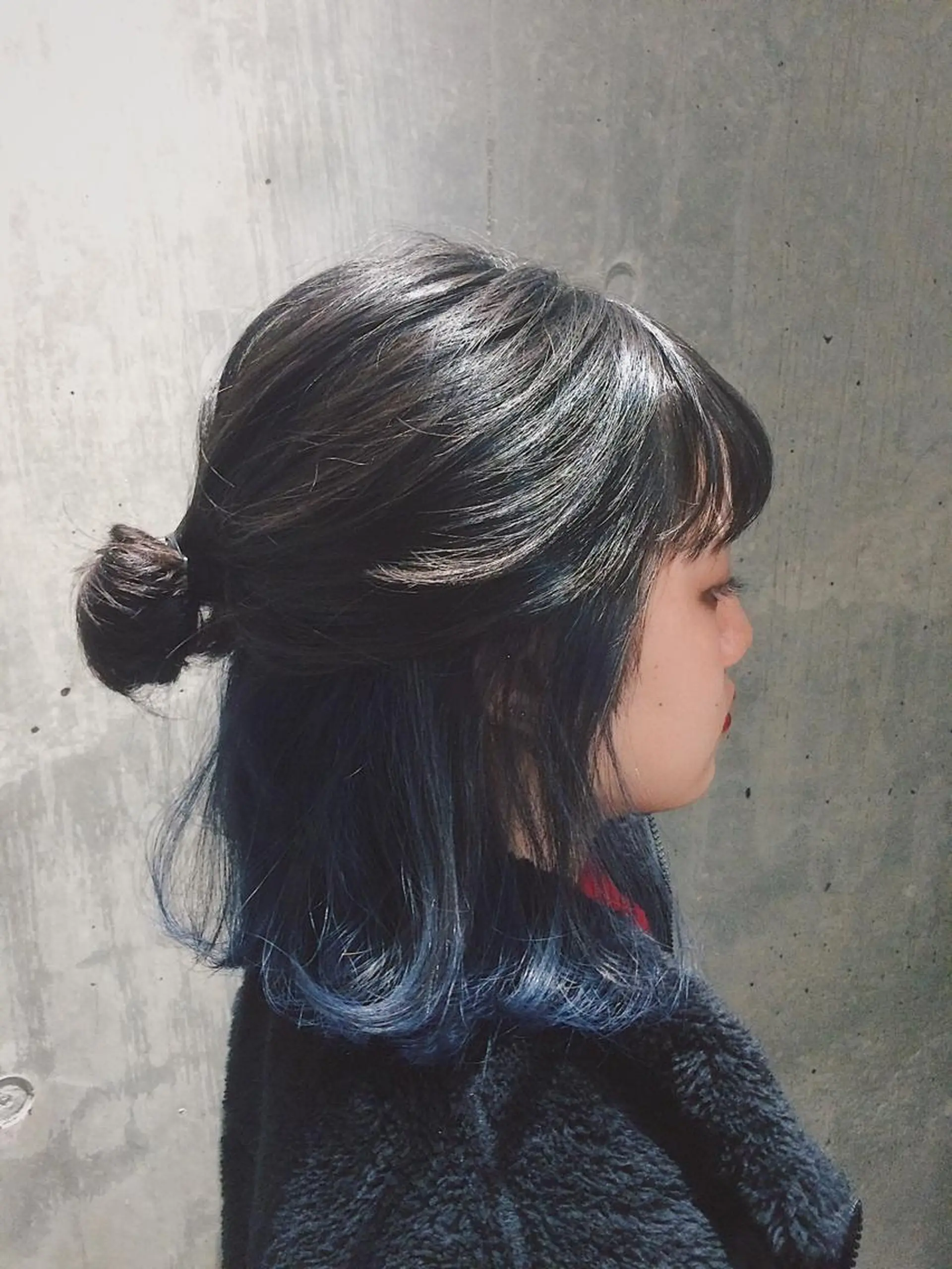 ミディアム カラー ヘアアレンジ ブルーカラー インナーカラー 遠藤悠大/メンズ縮毛 /メンズカットのヘアスタイル