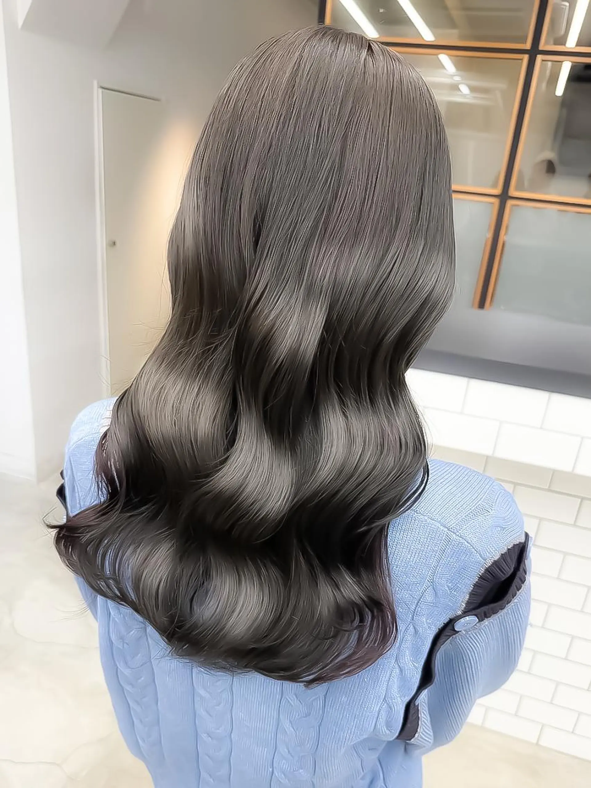 ロング カラー 韓国🫧髪質改善🫧 縮毛矯正🫧陽菜🫧のヘアスタイル