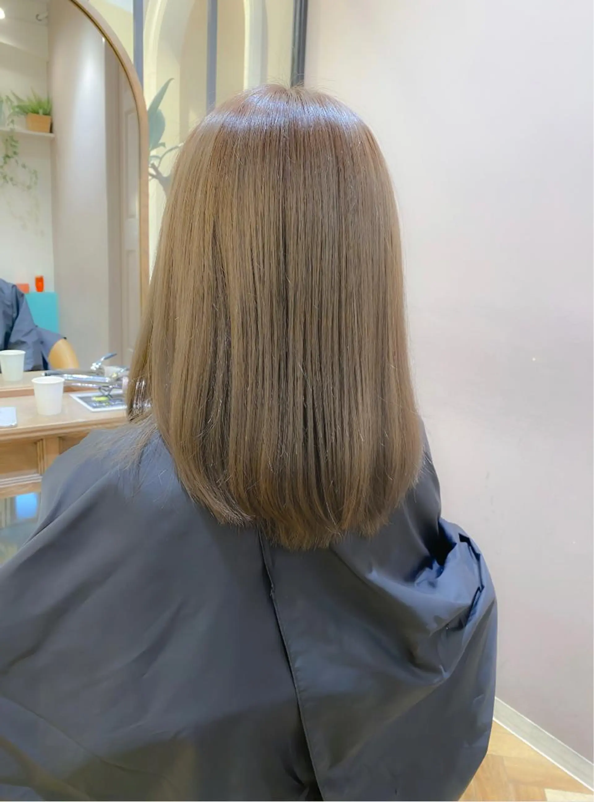 セミロング カット 縮毛矯正 トリートメント 🇰🇷韓国レイヤー 錦糸町【北山謙三】のヘアスタイル