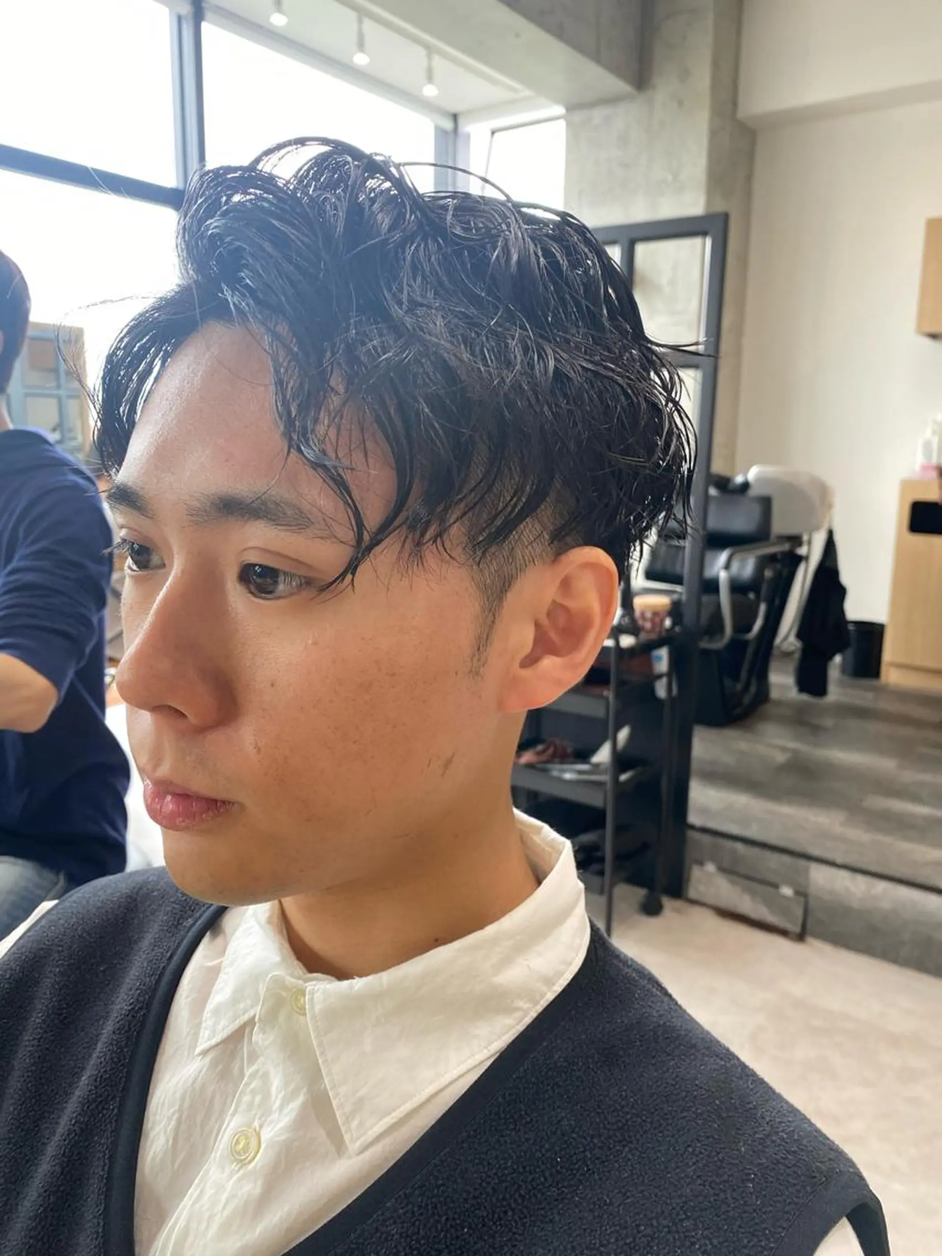 ショート パーマ メンズ カット パーマ トリートメント Dxxxx III所属・女性目線の大人 メンズ*Ayakaのヘアスタイル