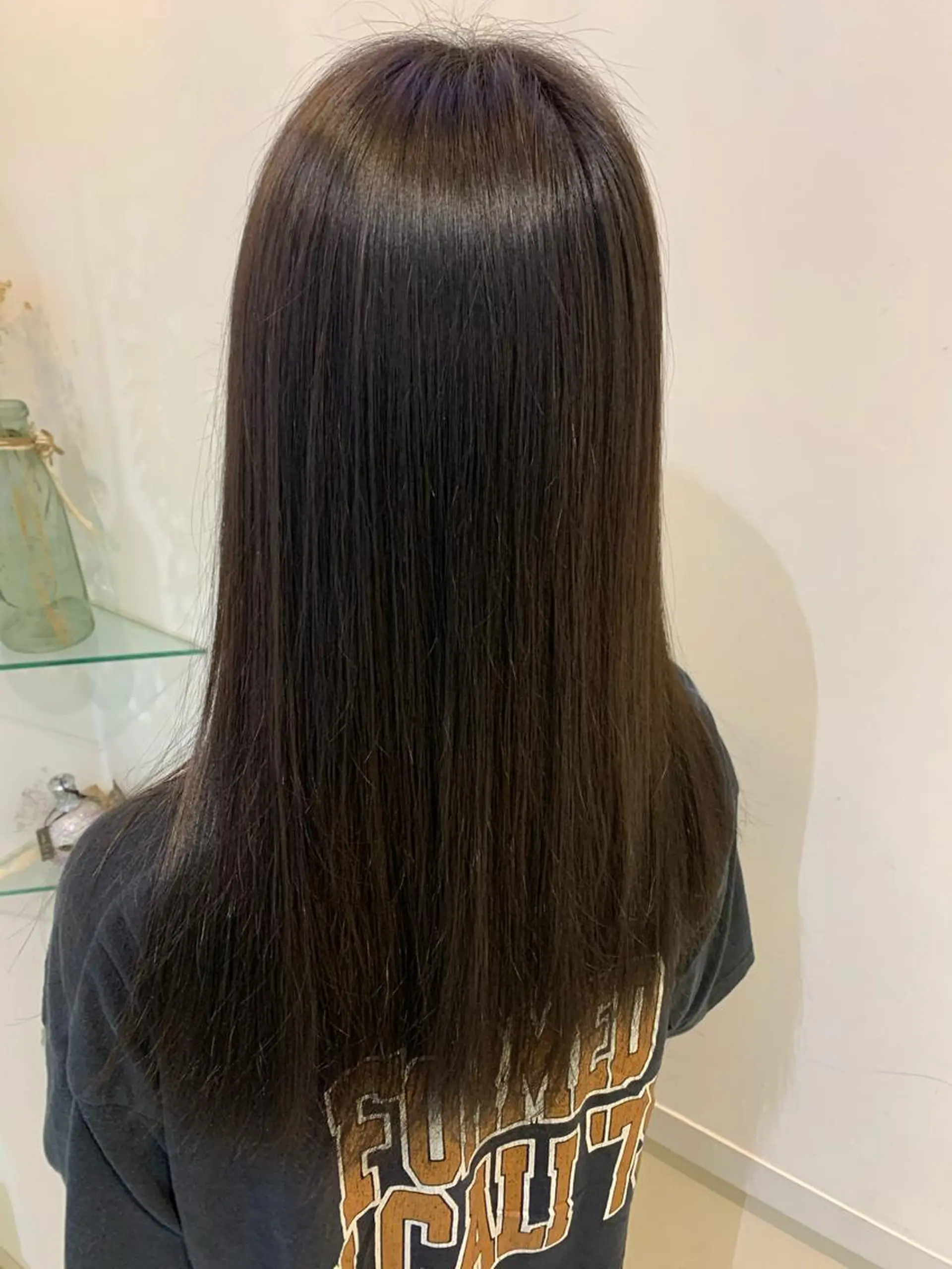 カラー ブリーチしない暖色 カラー🥀杉 優菜のヘアスタイル