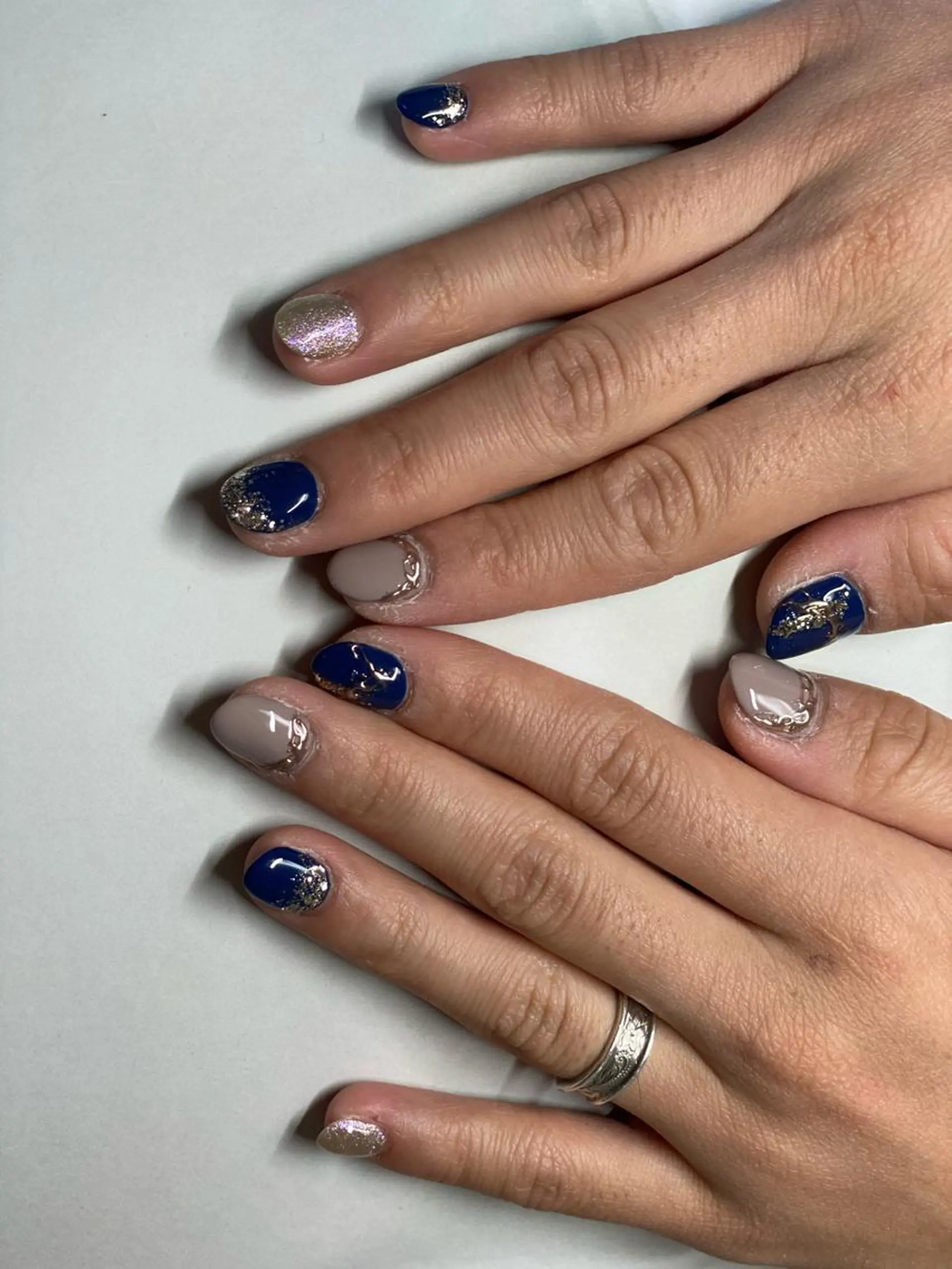 ネイル アートネイル ミラーネイル R.I所属・R.I みちのネイルデザイン