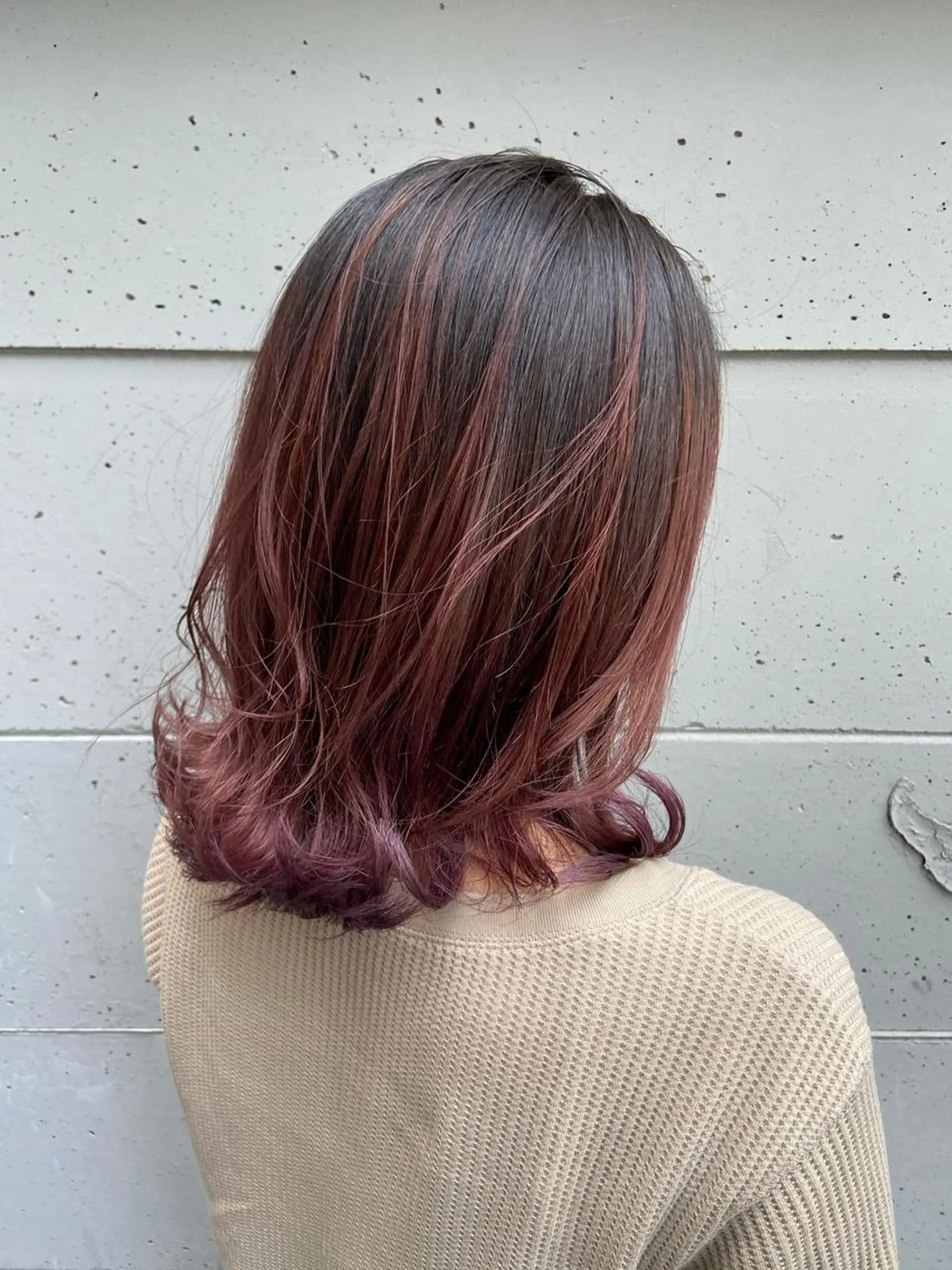 ミディアム カラー カット ヘアカラー 川端 康介のヘアスタイル