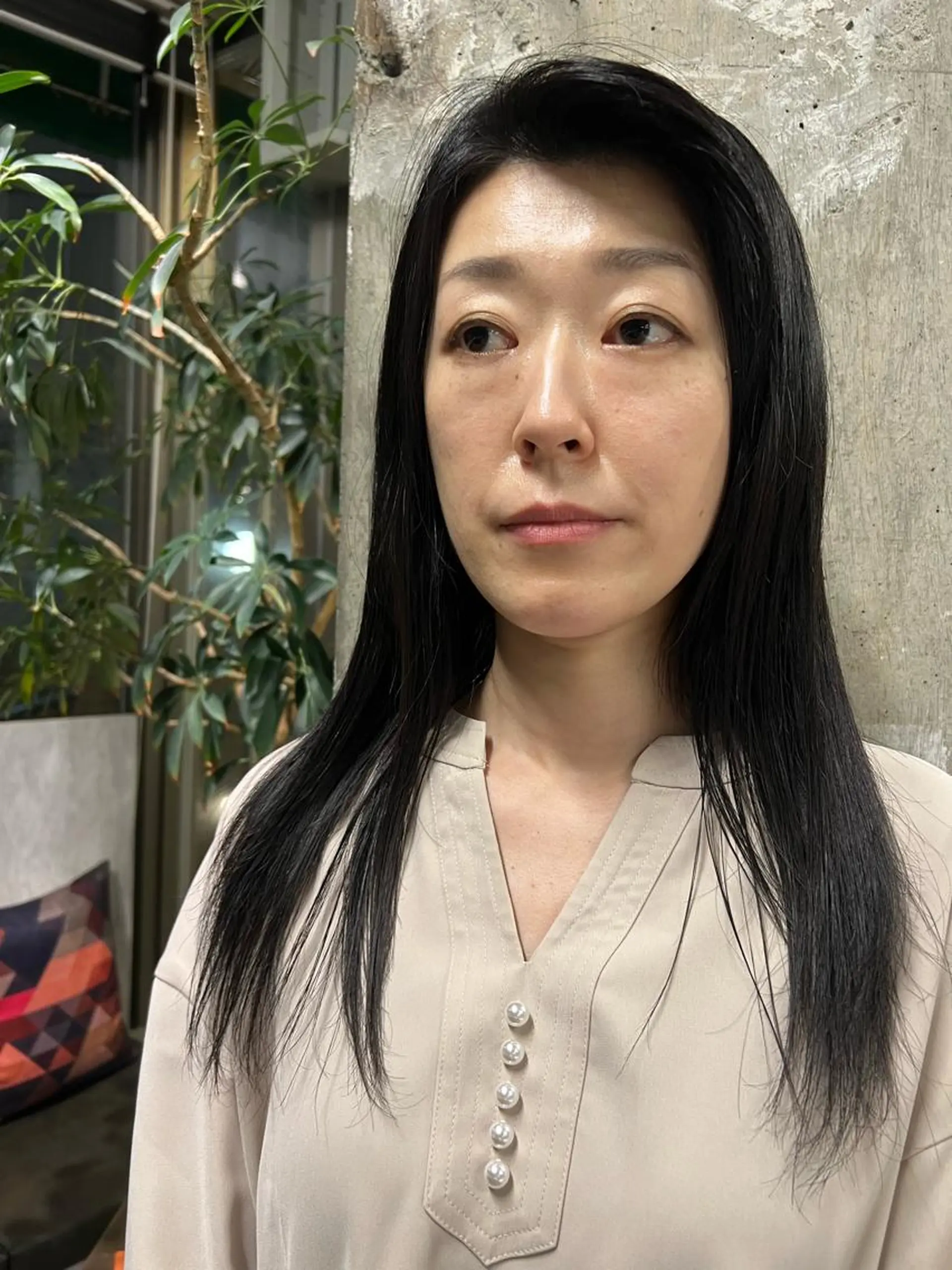 ロング くせ毛 縮毛矯正 ROBBY所属・松井美樹/似合わせ ガーリー・韓国のヘアスタイル