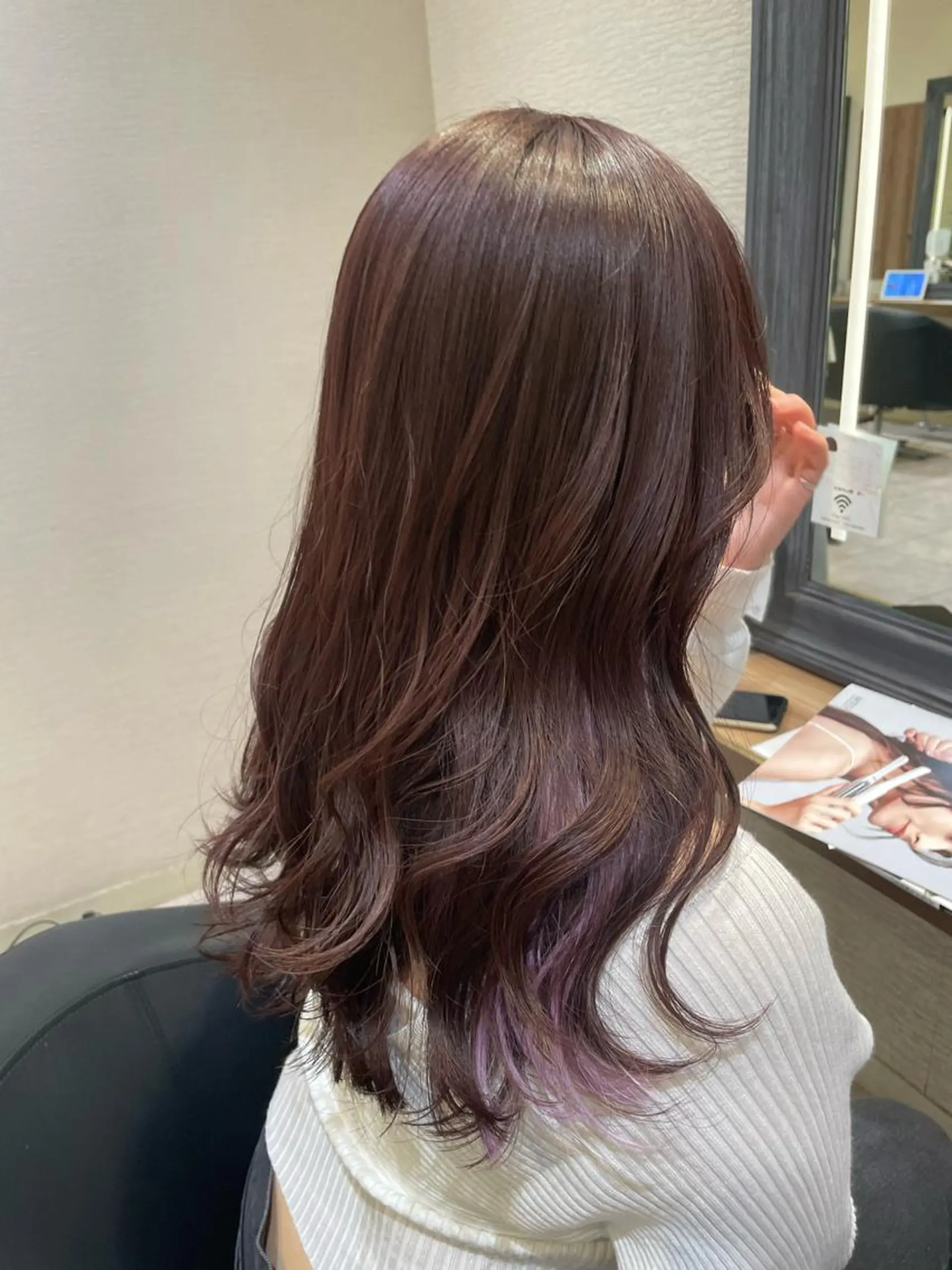 セミロング カラー エクステ レイヤー/ハイトーン 🫧‪Erikaのヘアスタイル