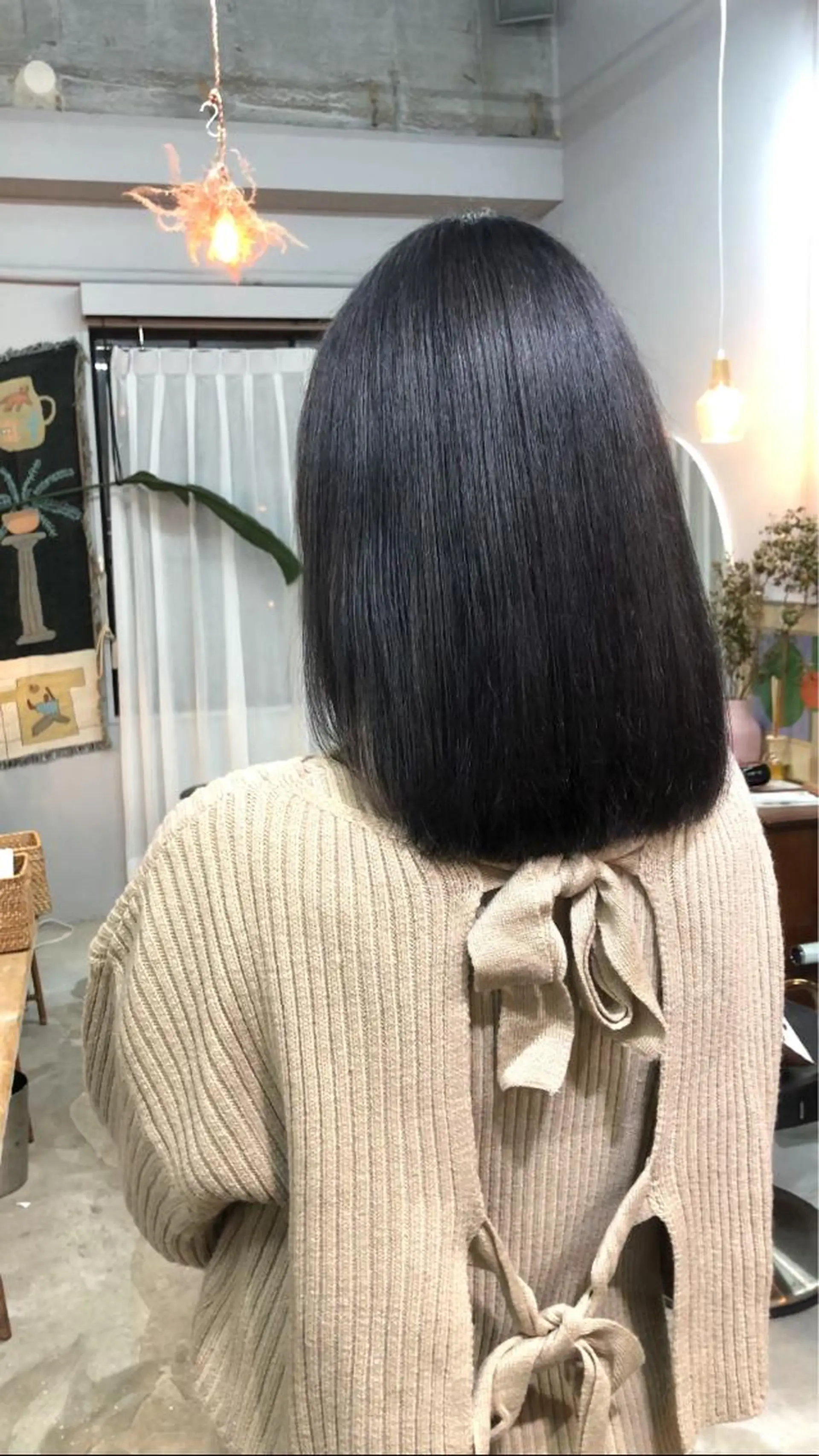 ミディアム ヘアカラー 問屋町chapter 日笠快生のヘアスタイル