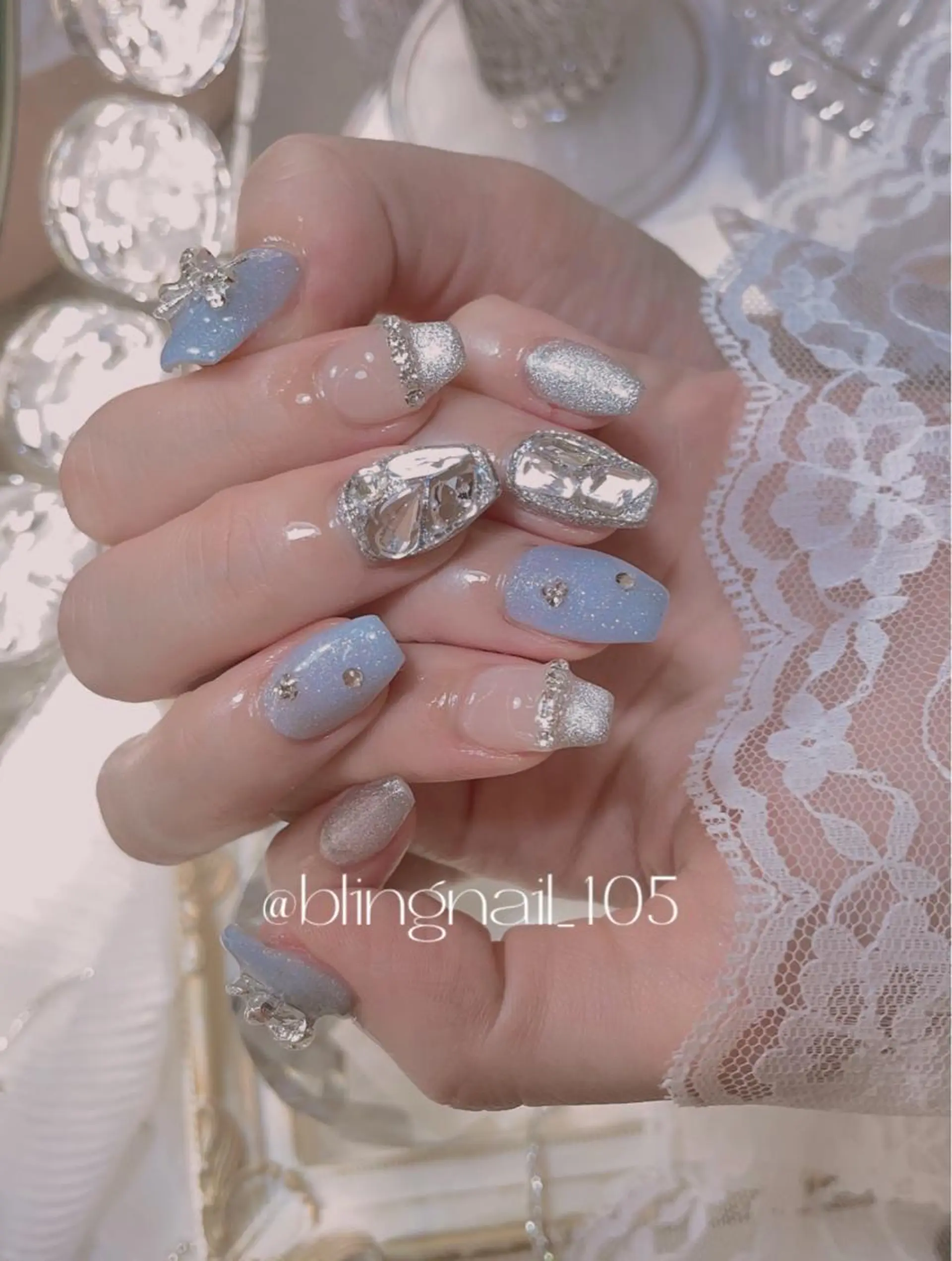 ネイル 23時まで❤︎韓国、 ワンホンネイルのネイルデザイン