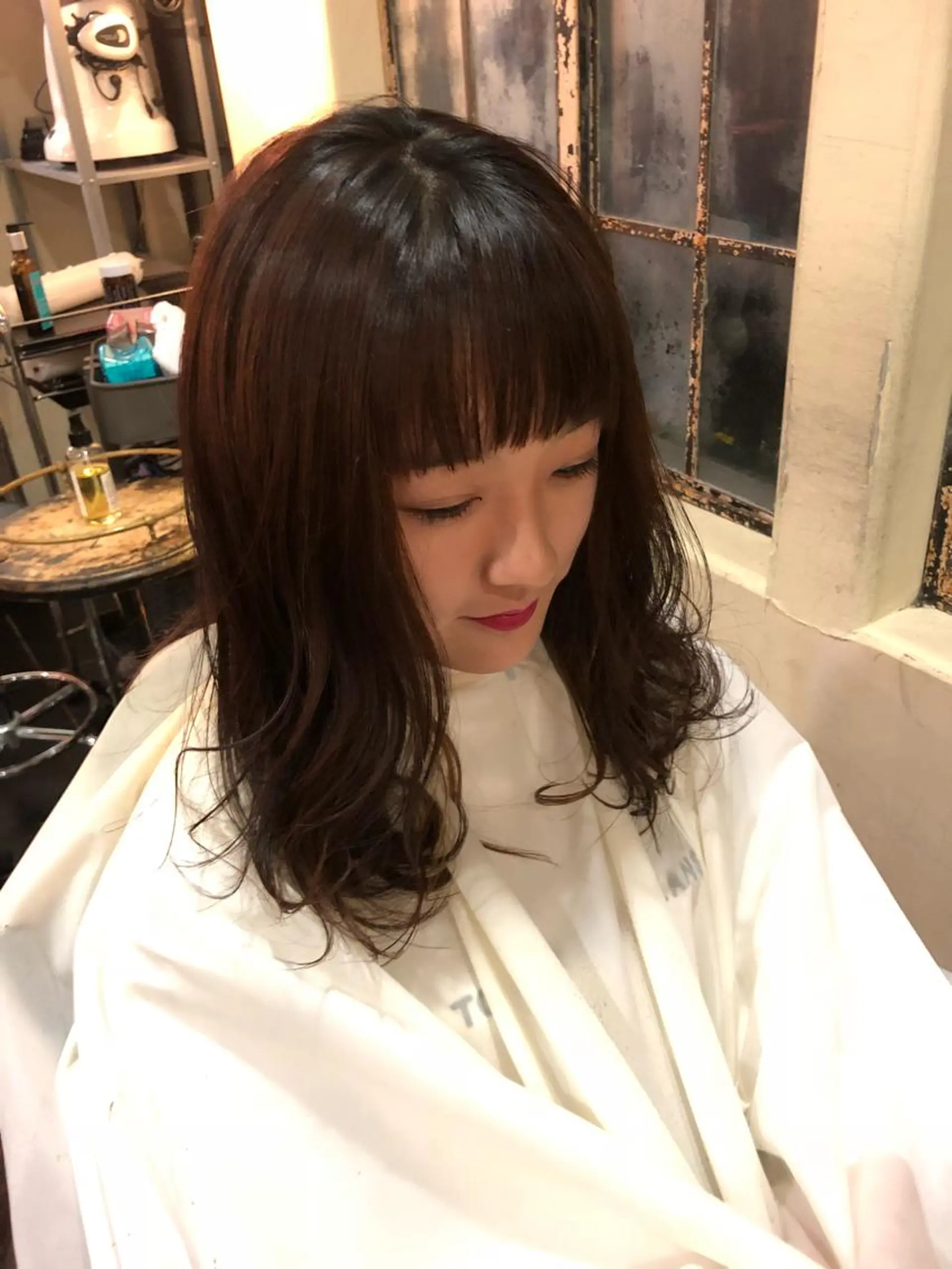 ミディアム カラー ヘアアレンジ ミニボブ/ブリーチ 🌈MISATOのヘアスタイル