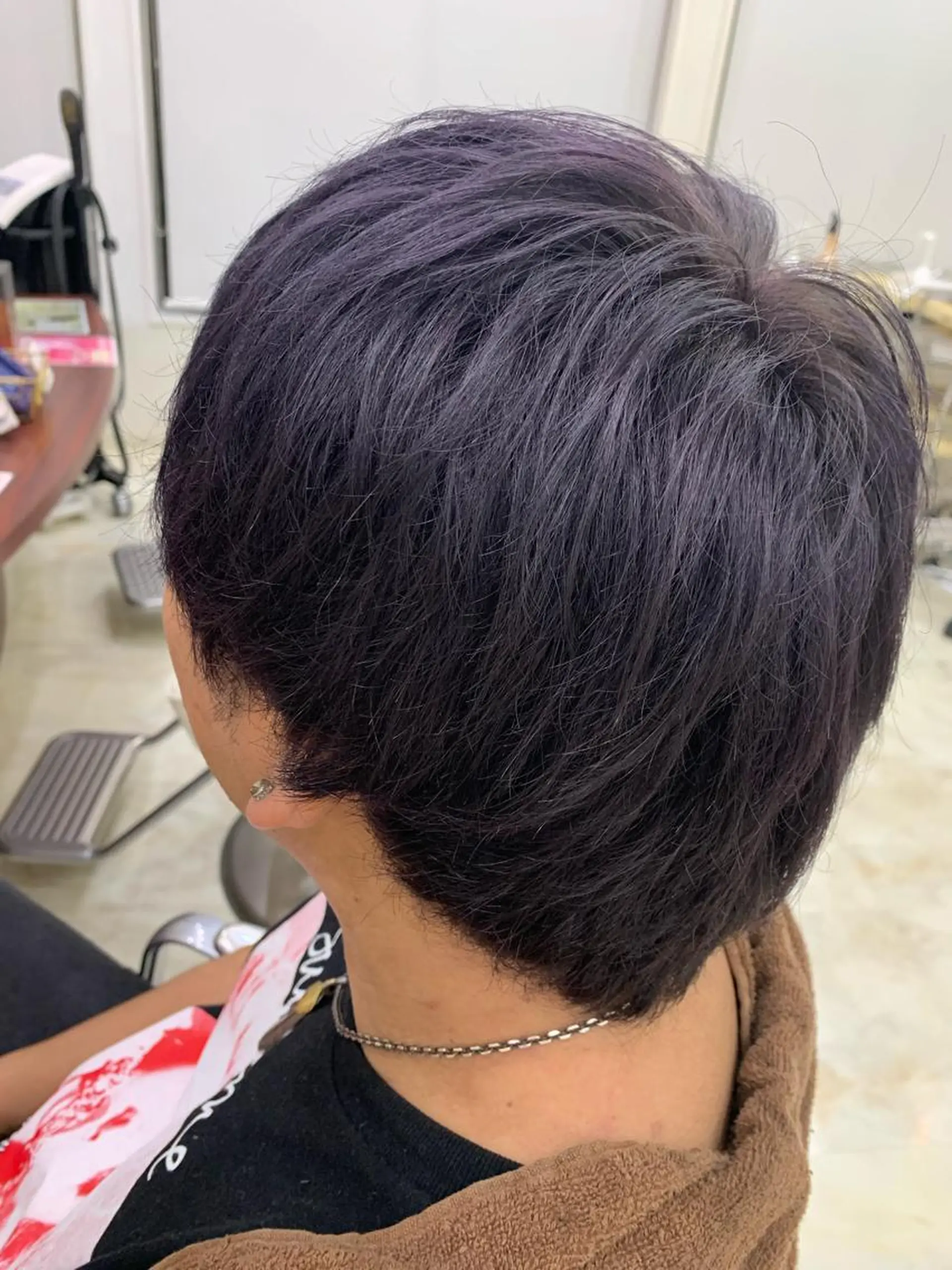 ショート カラー メンズ メンズブリーチ ブリーチ パープルカラー Rapt.HAIR所属・Rapt.HAIR 中村 知里のヘアスタイル